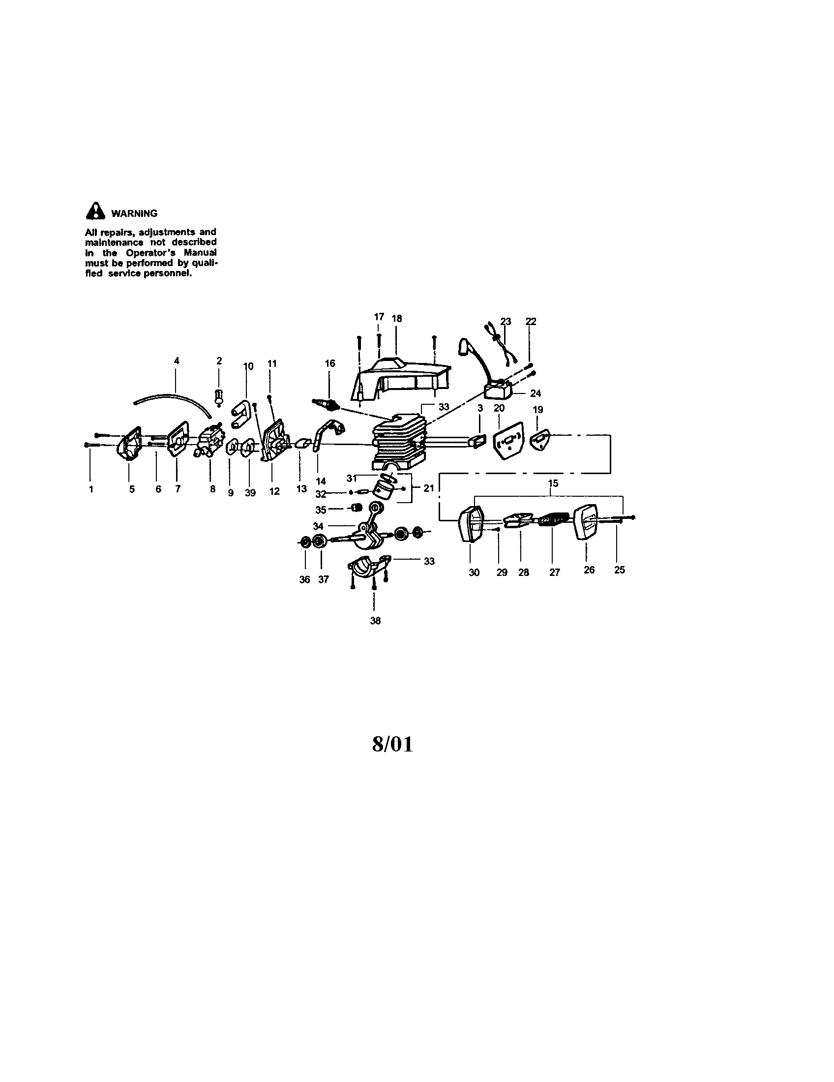 Craftsman 358350200 crankcase diagram