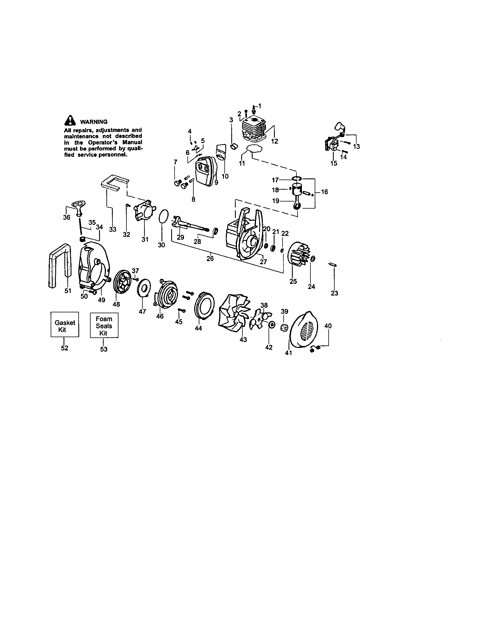 Craftsman 358795341 crankcase diagram
