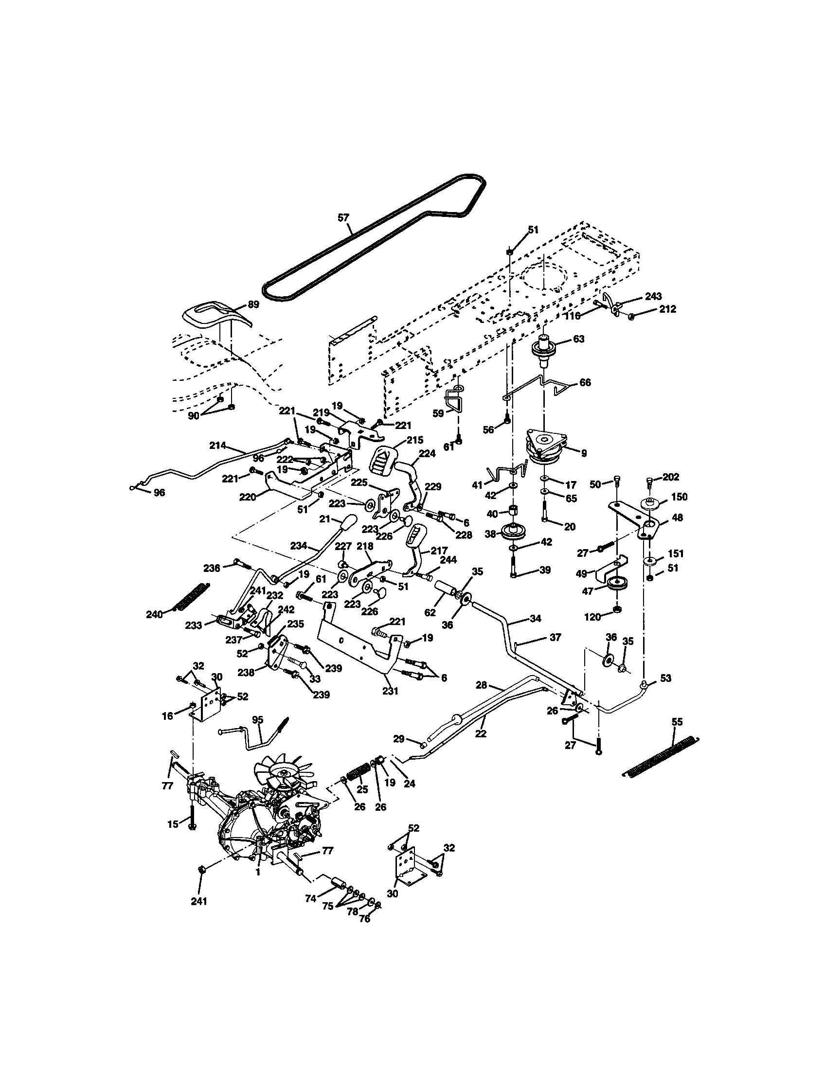 Craftsman 917272244 ground drive diagram