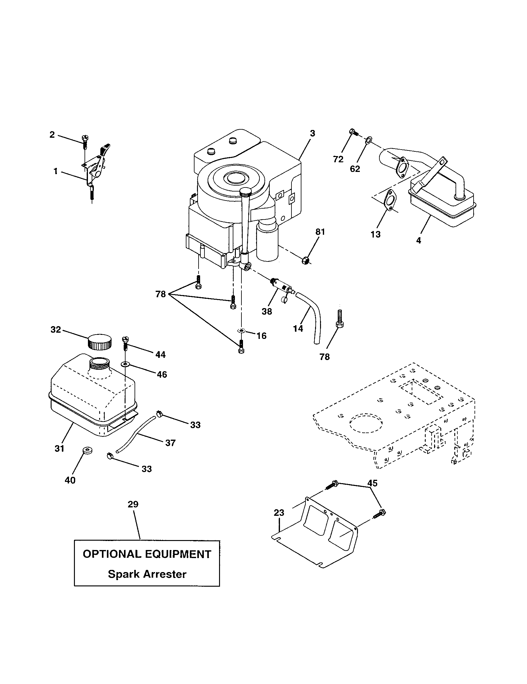 Craftsman 917250370 engine diagram