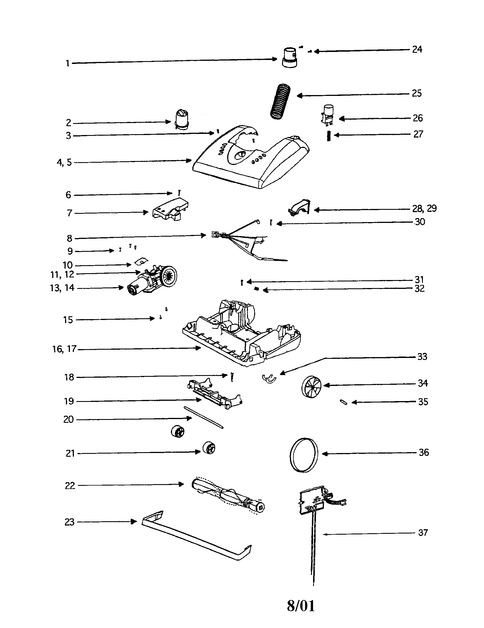 Eureka 5196AT base diagram