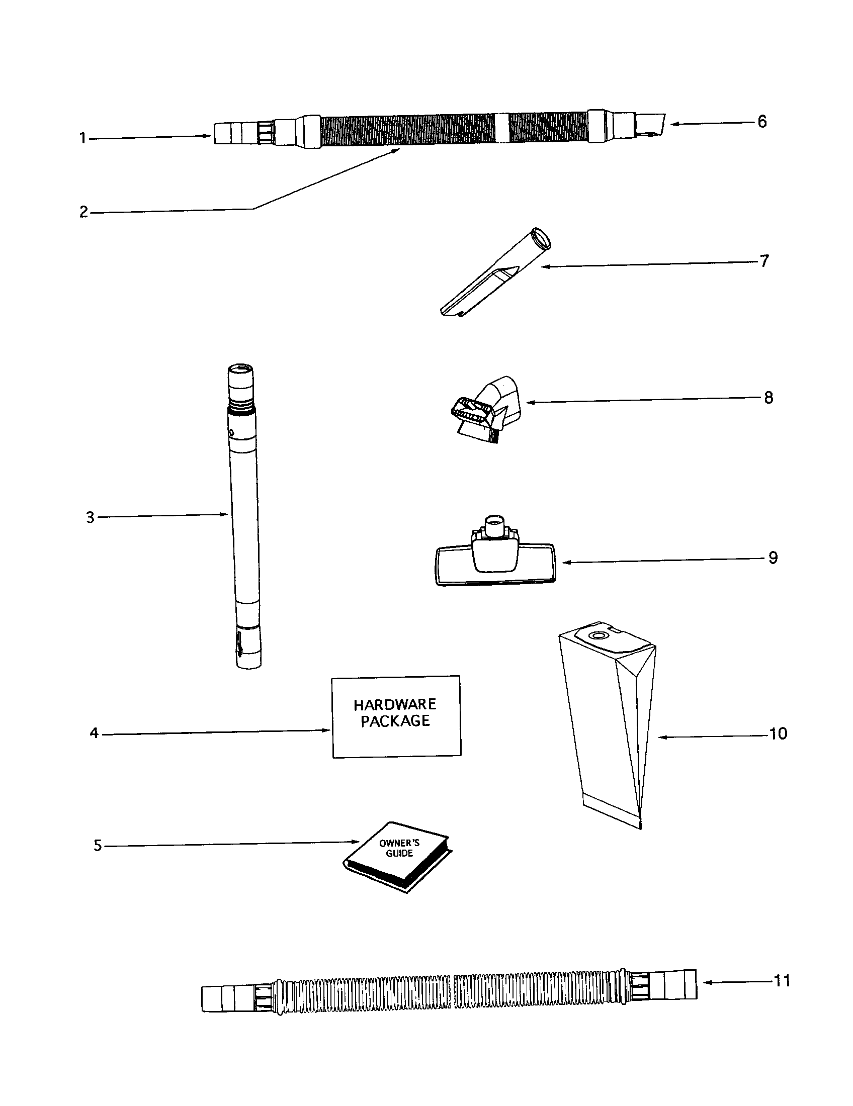 Eureka SE4464AT hose diagram
