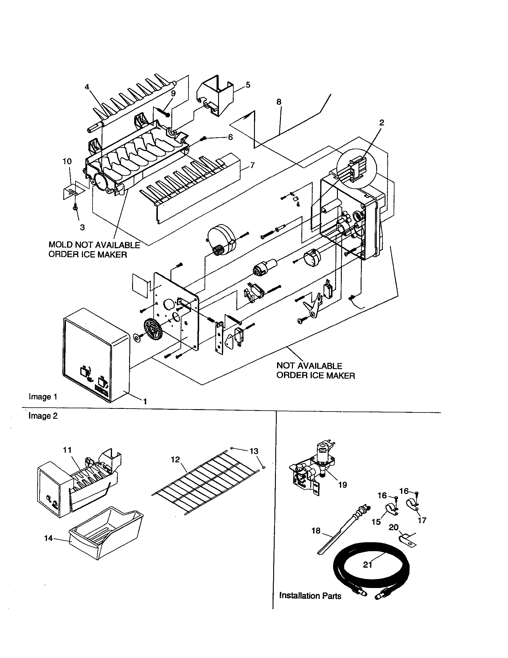 Amana DRT1801BW-PDRT1801BW0 icemaker diagram