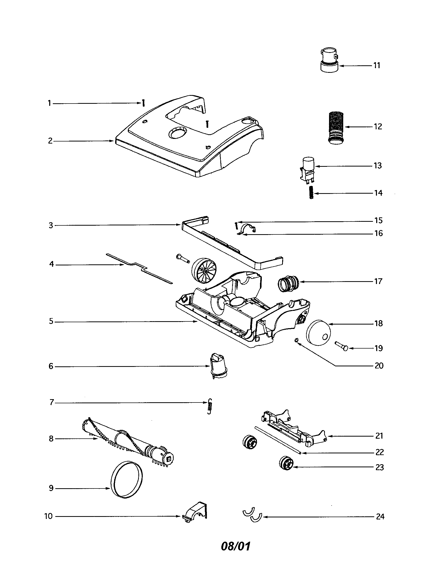 Eureka 4654BT base diagram