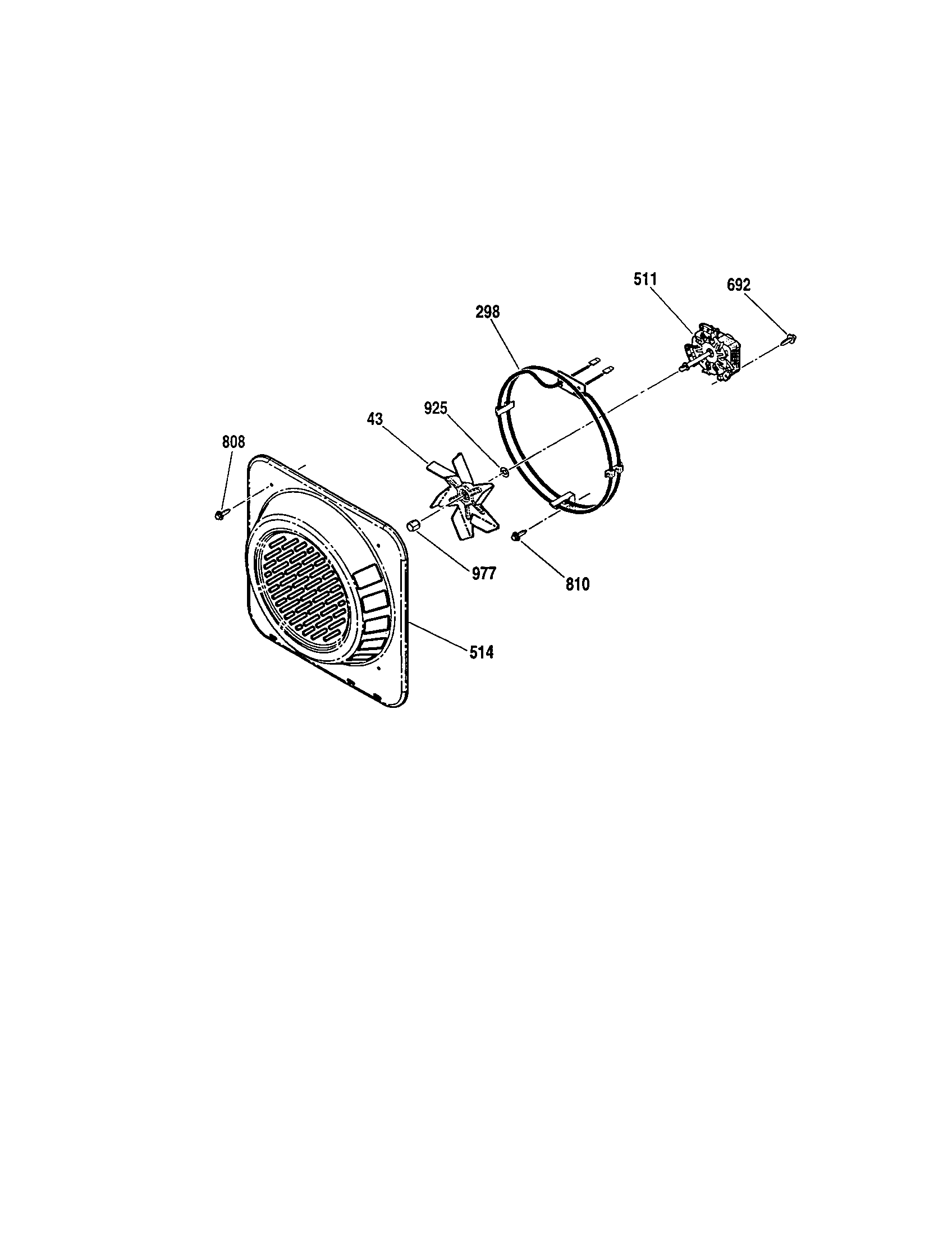 Kenmore 91149039100 convention fan diagram