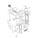 Kenmore 10689489993 cabinet liner and door diagram
