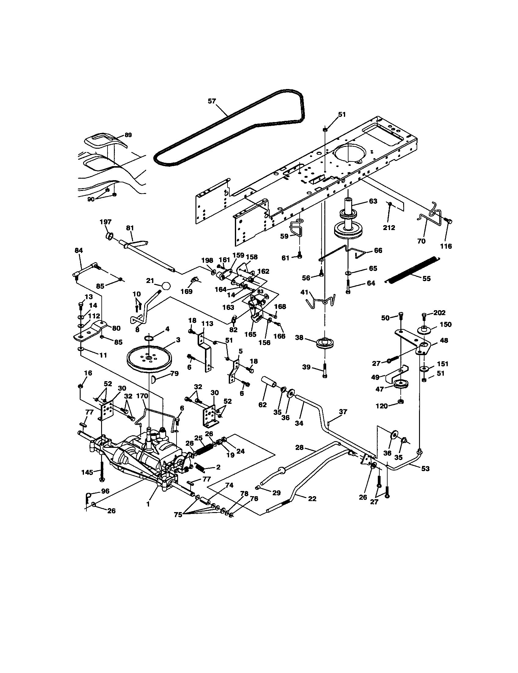 Craftsman 917271635 ground drive diagram