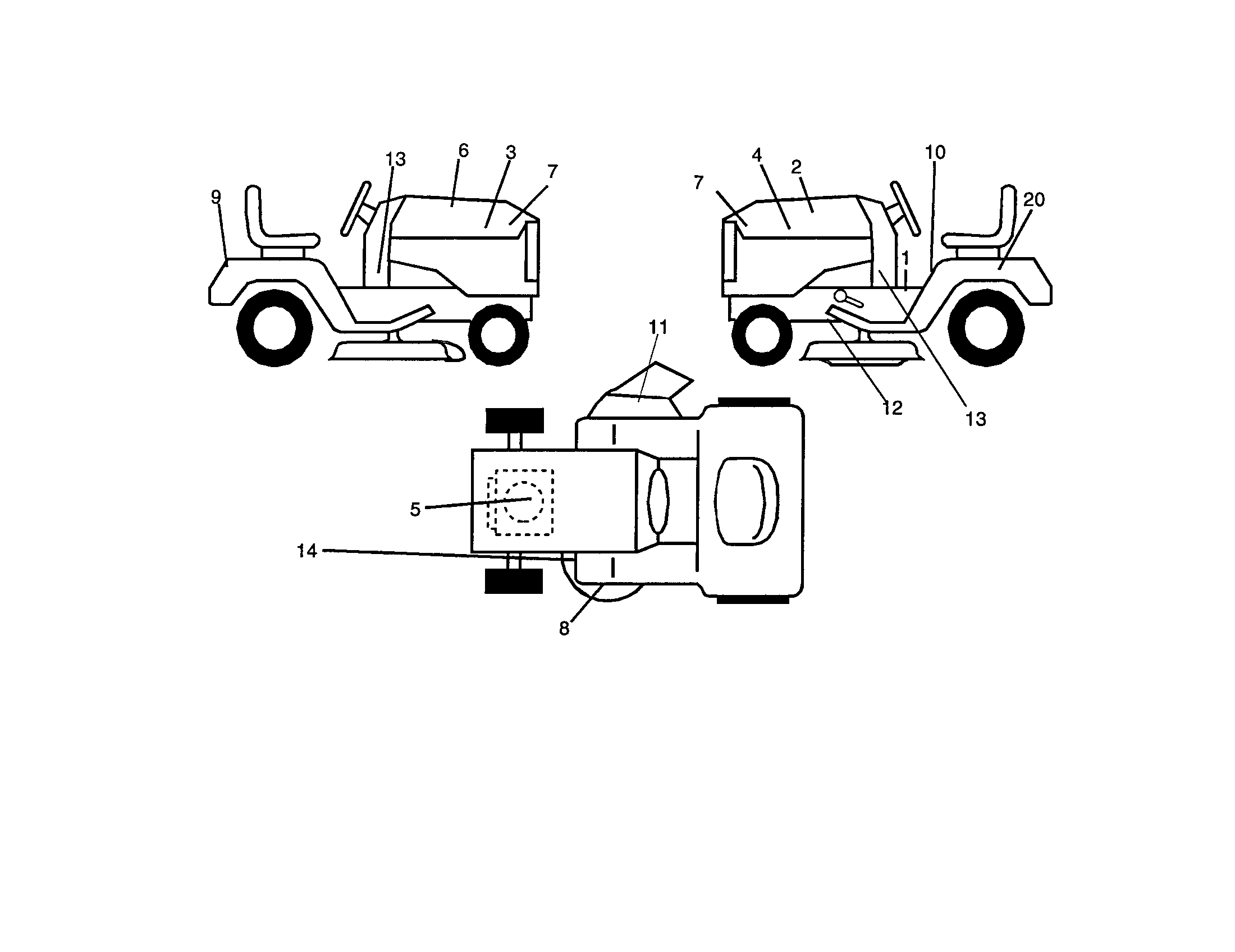 Craftsman 917271635 decals diagram