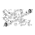 Craftsman 917377576 rotary lawn mower diagram
