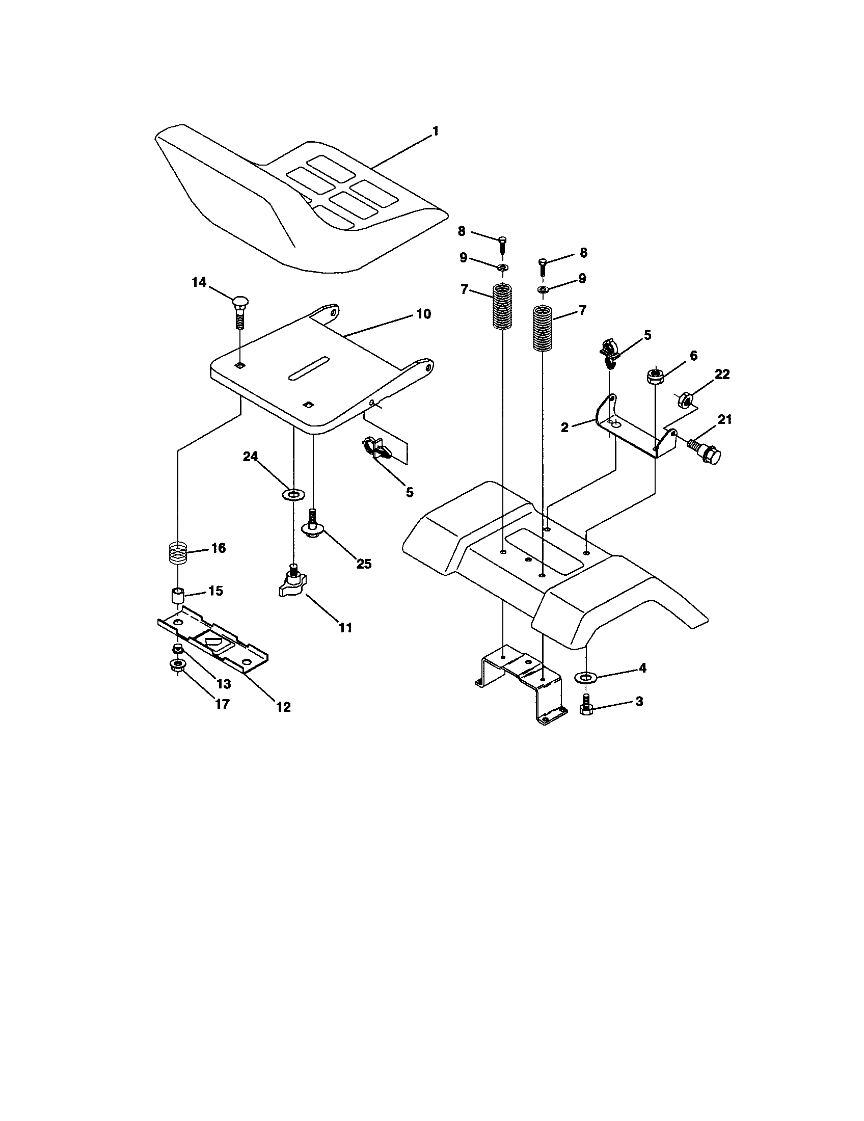 Craftsman 917271645 seat diagram