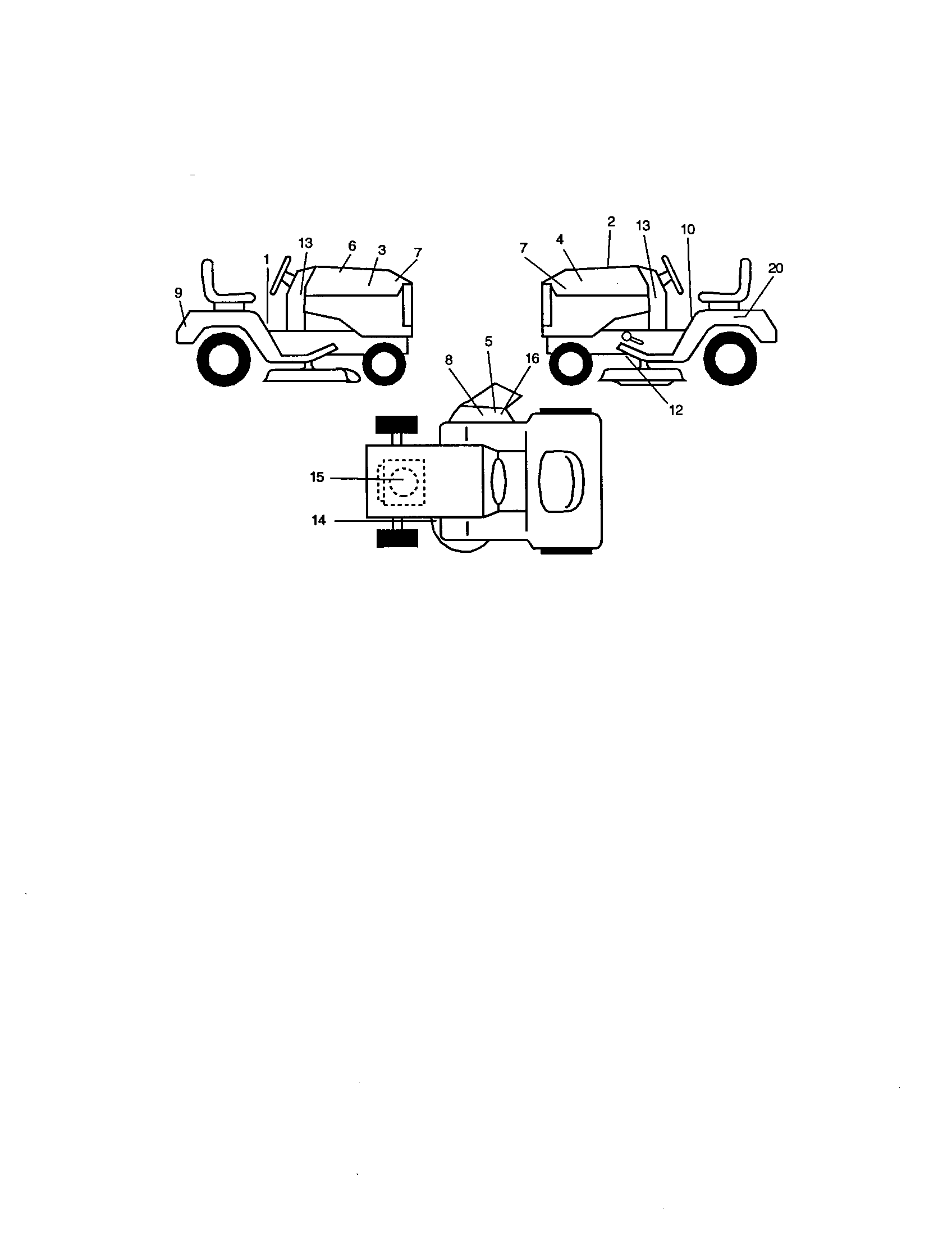 Craftsman 917271645 decals diagram