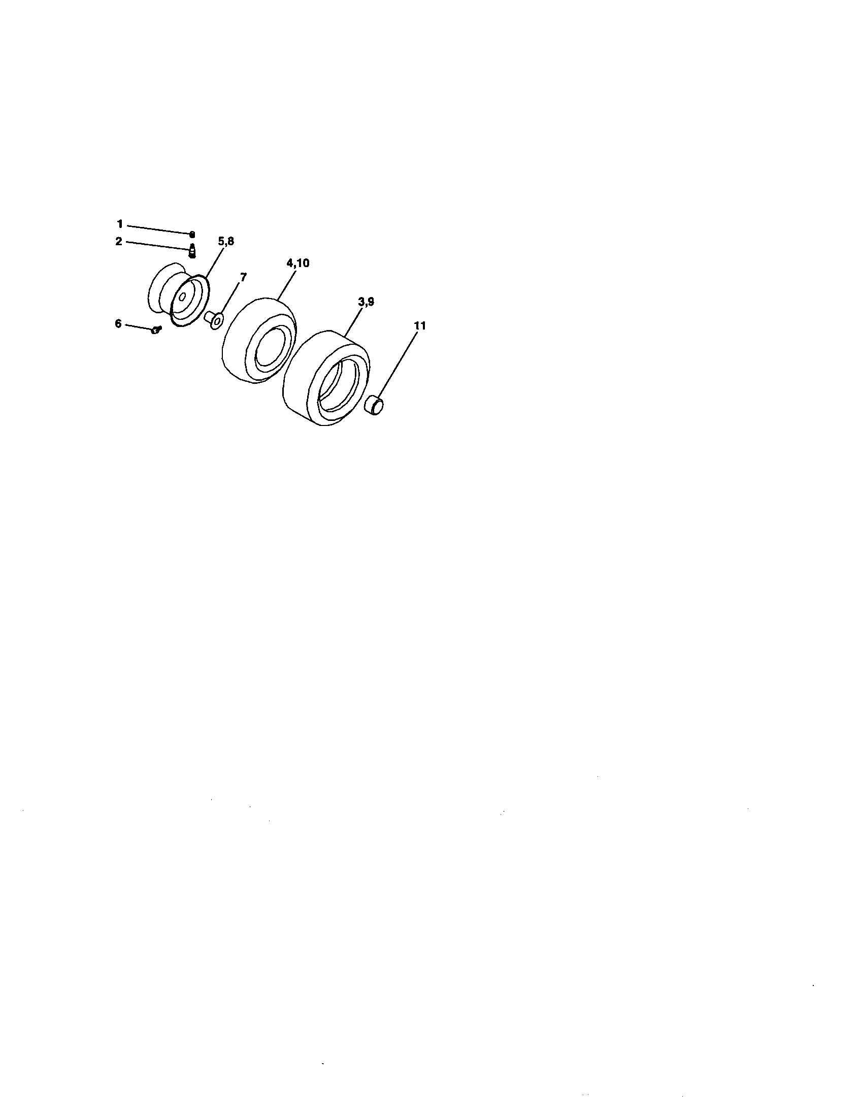 Craftsman 917271645 wheels and tires diagram