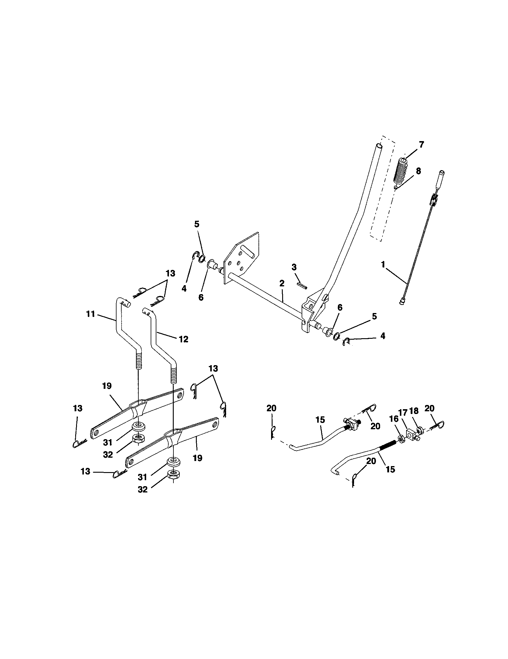 Craftsman 917271645 lift diagram