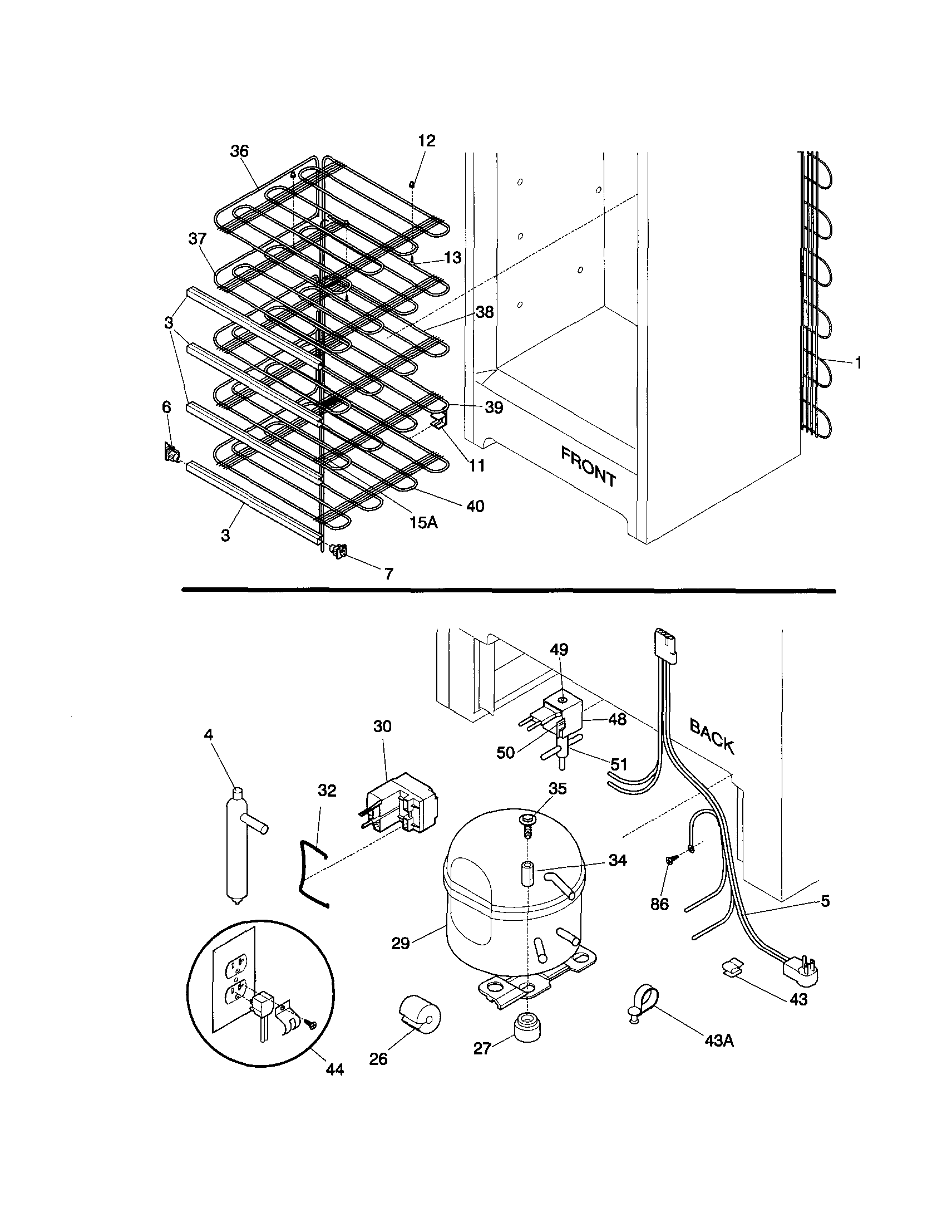 Frigidaire UL5000ECW5 system diagram