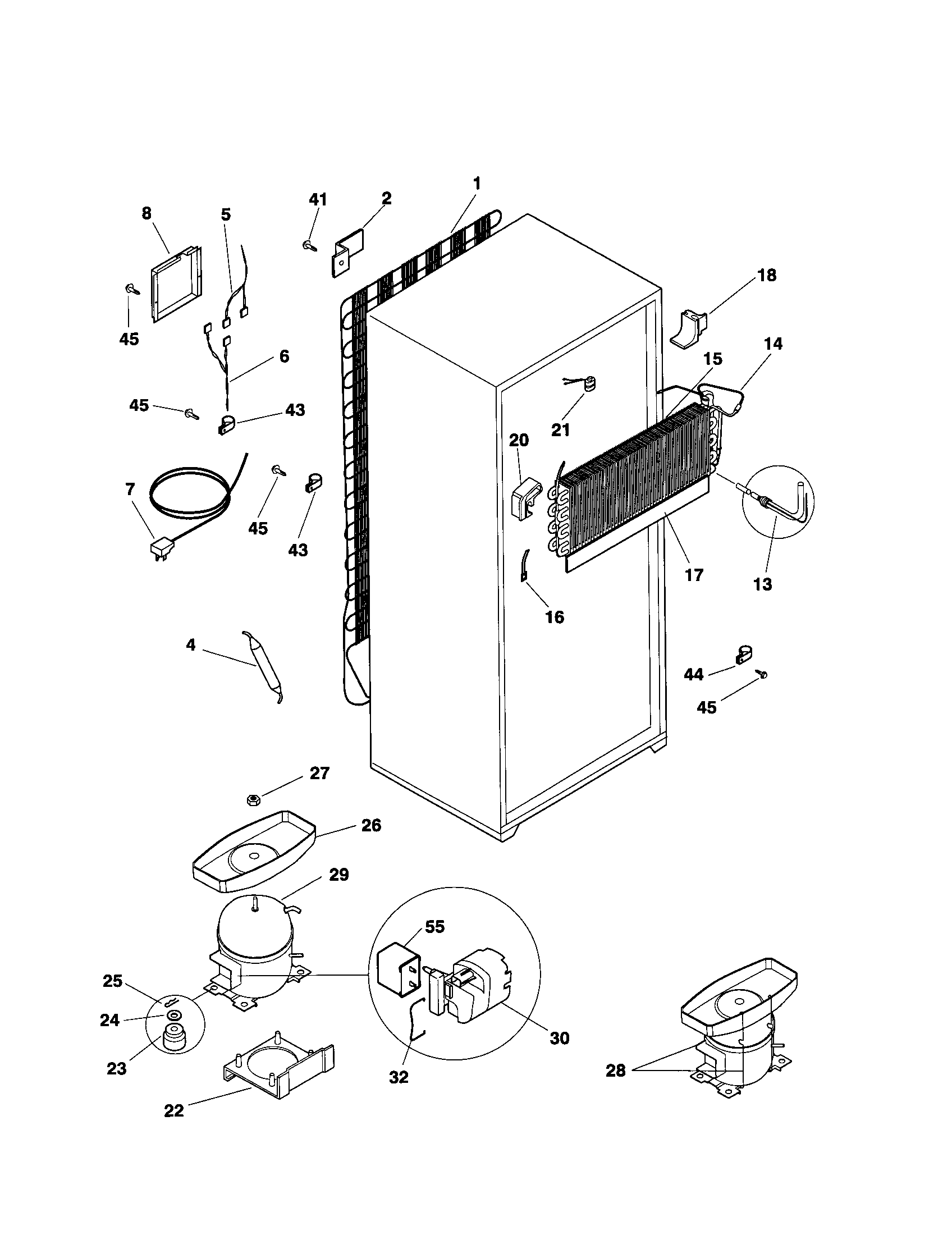 Frigidaire FRT21LRGD5 system diagram
