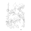 Weider 831150742 frame assembly diagram