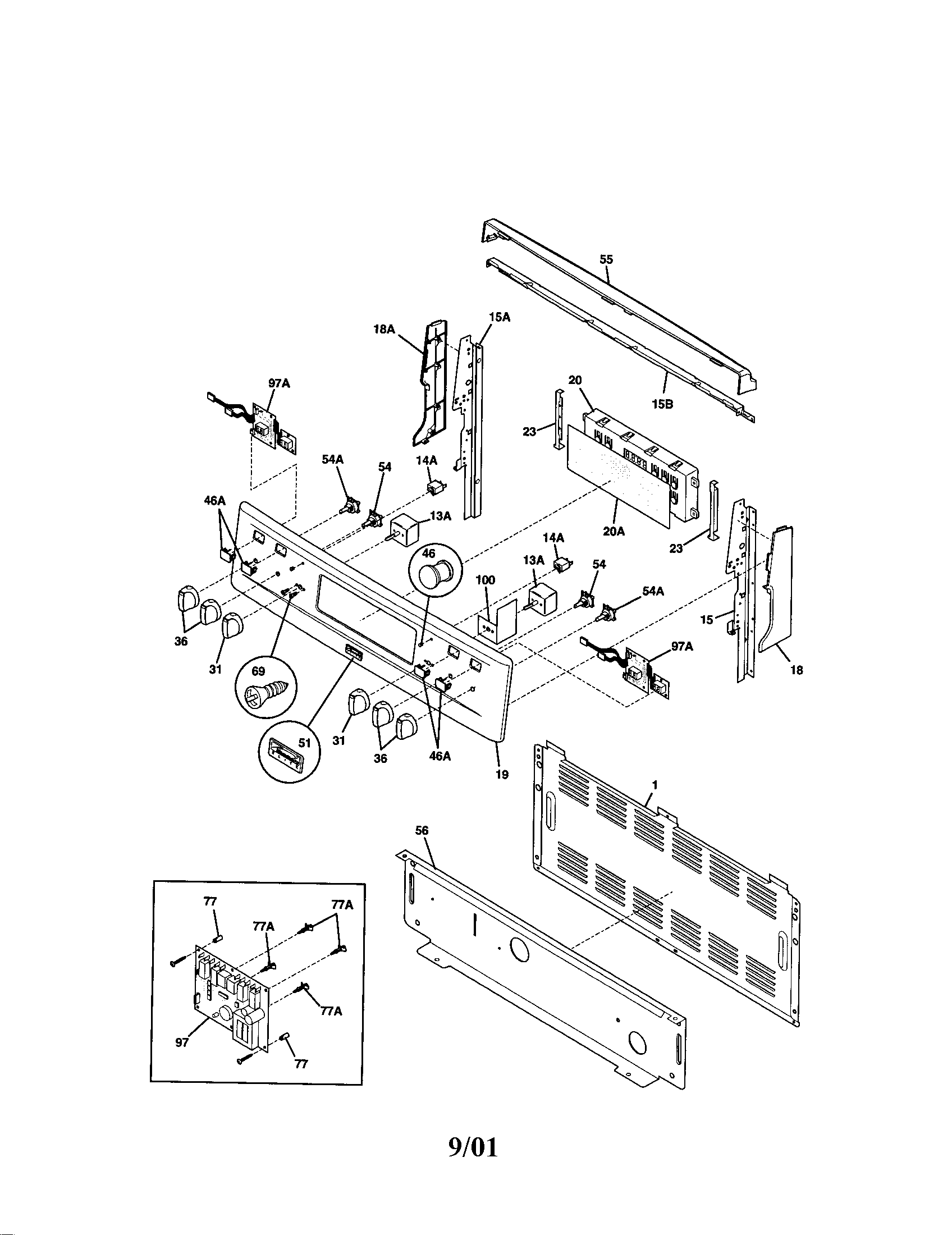 Kenmore Elite 79099012100 backguard diagram