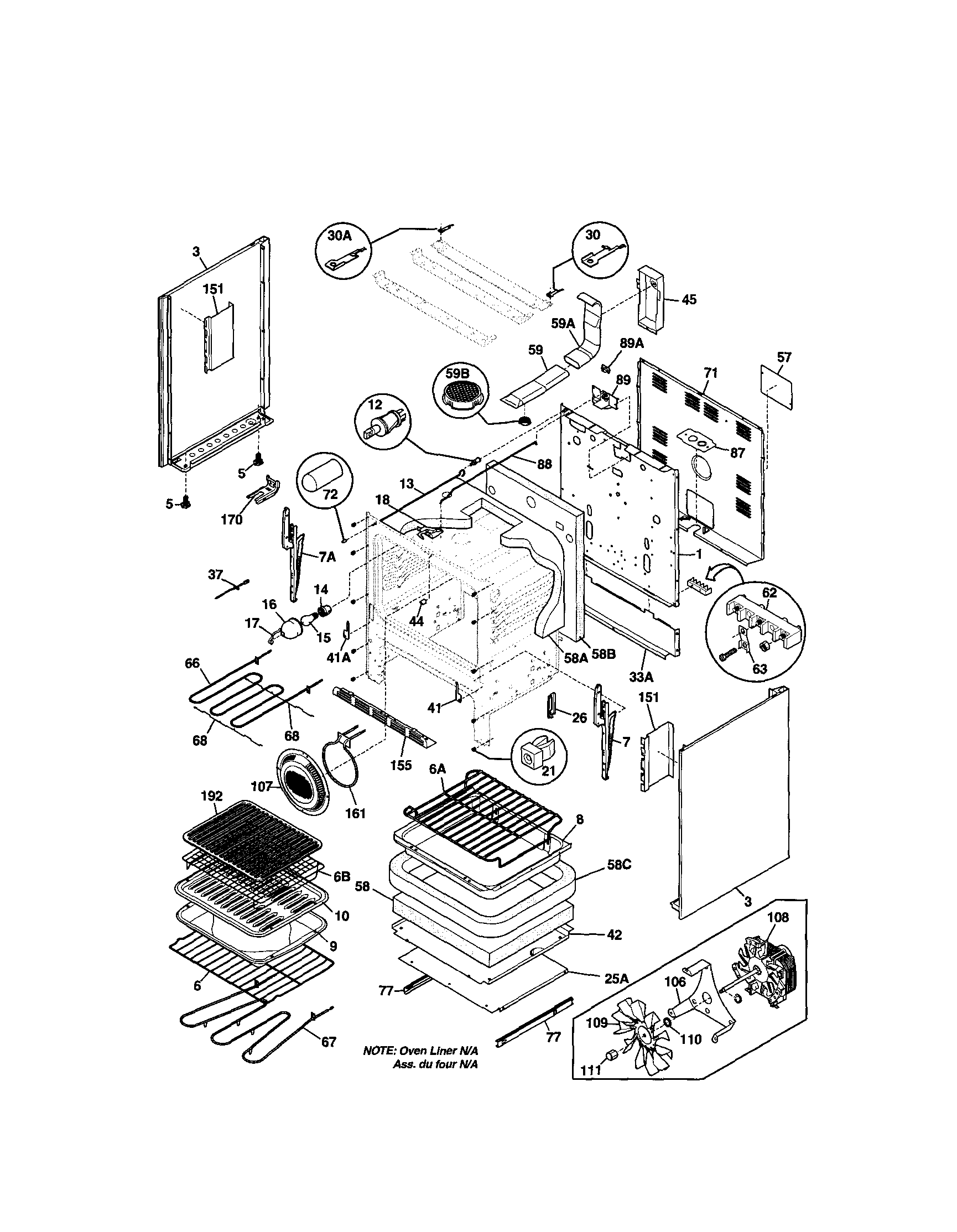 Kenmore Elite 79099012100 body diagram