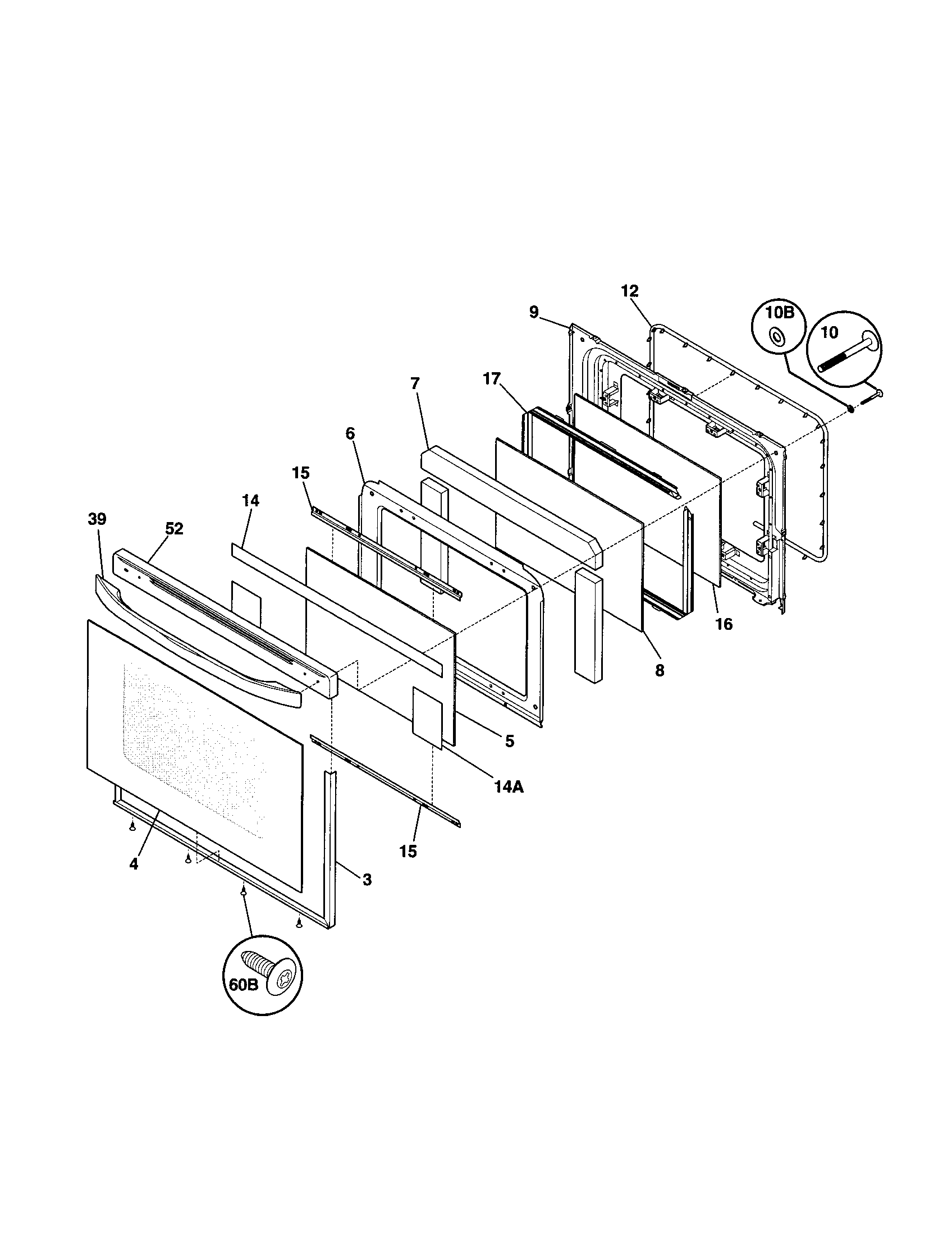 Kenmore Elite 79099012100 door diagram