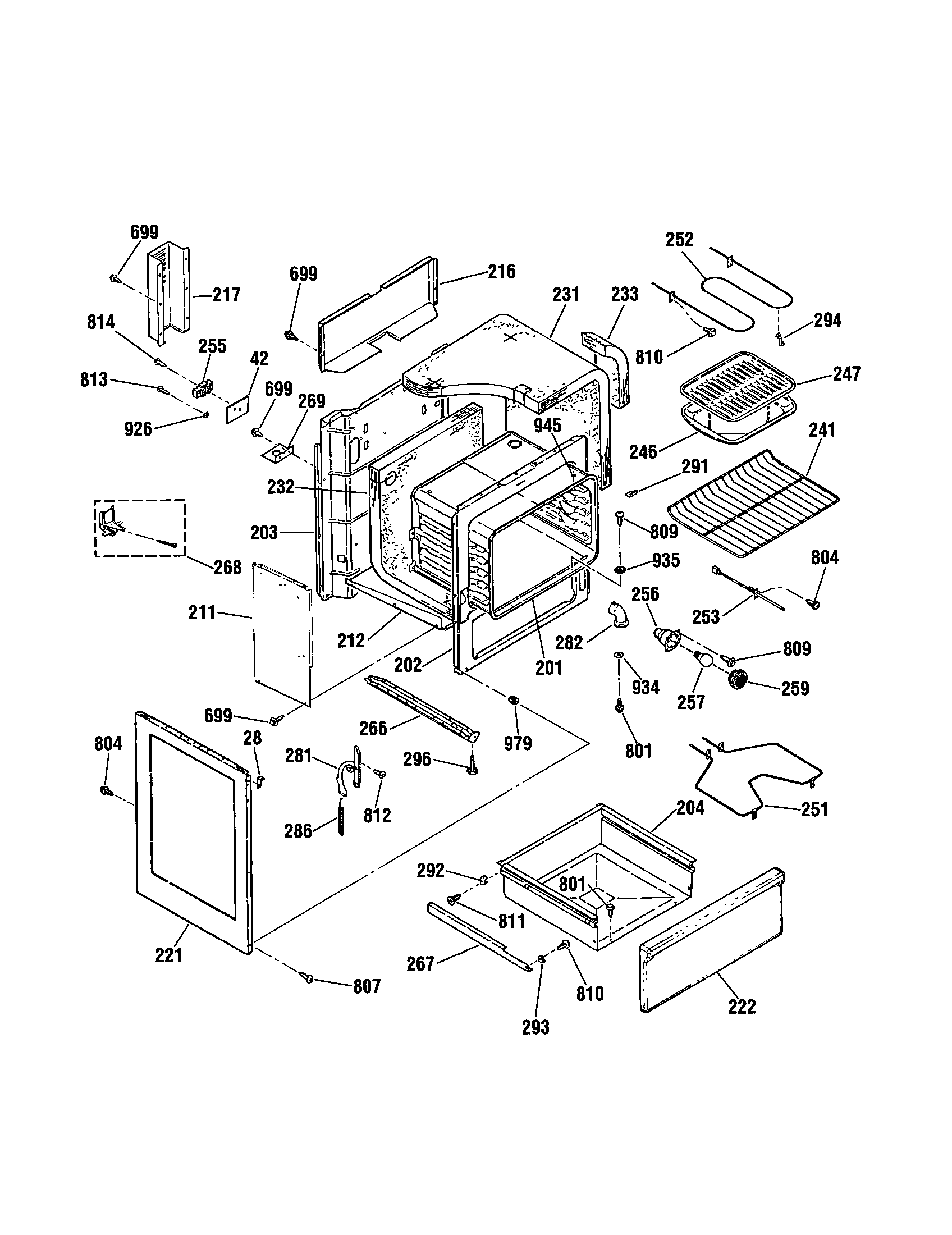 Kenmore 91195371790 body diagram