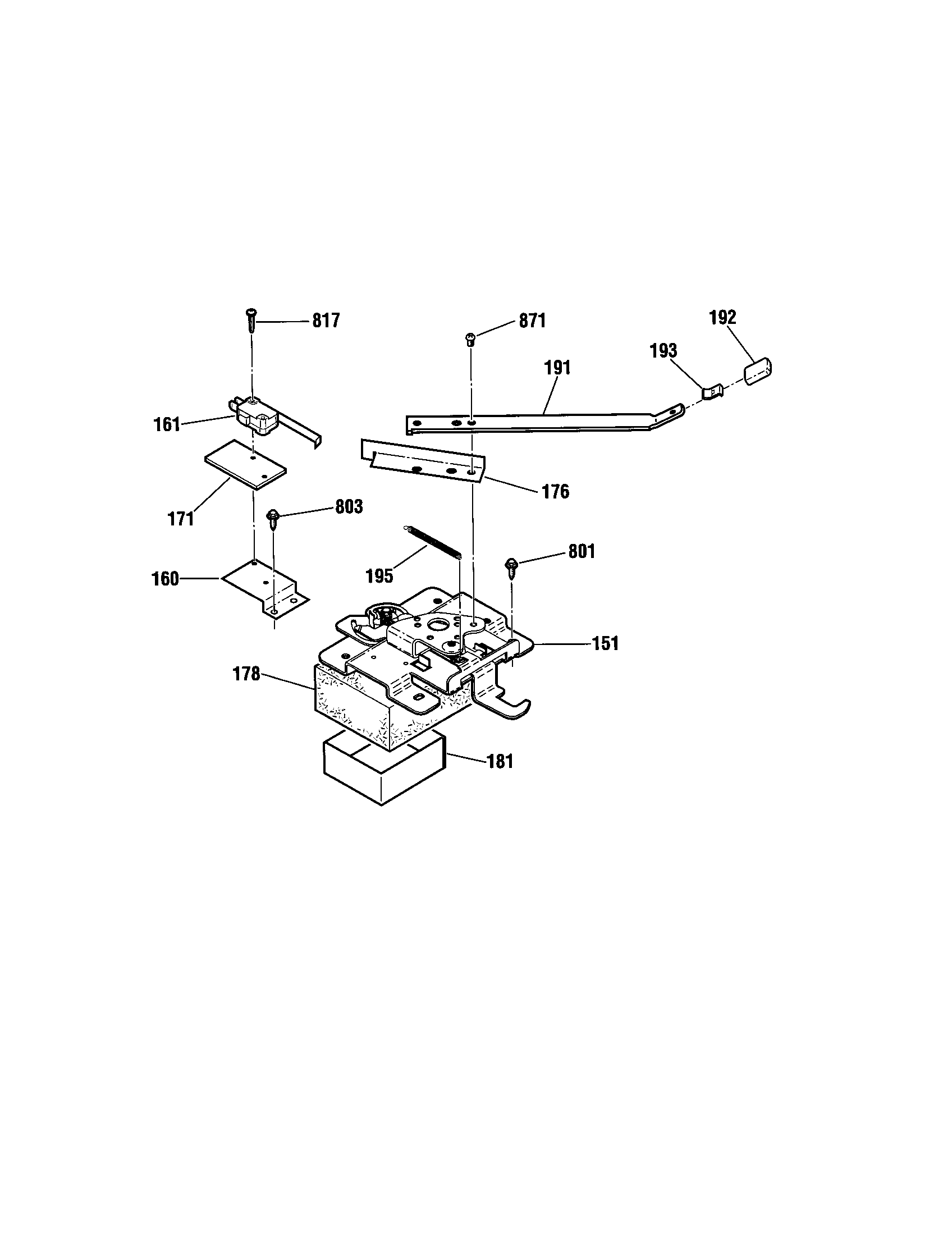 Kenmore 91195371790 door lock diagram