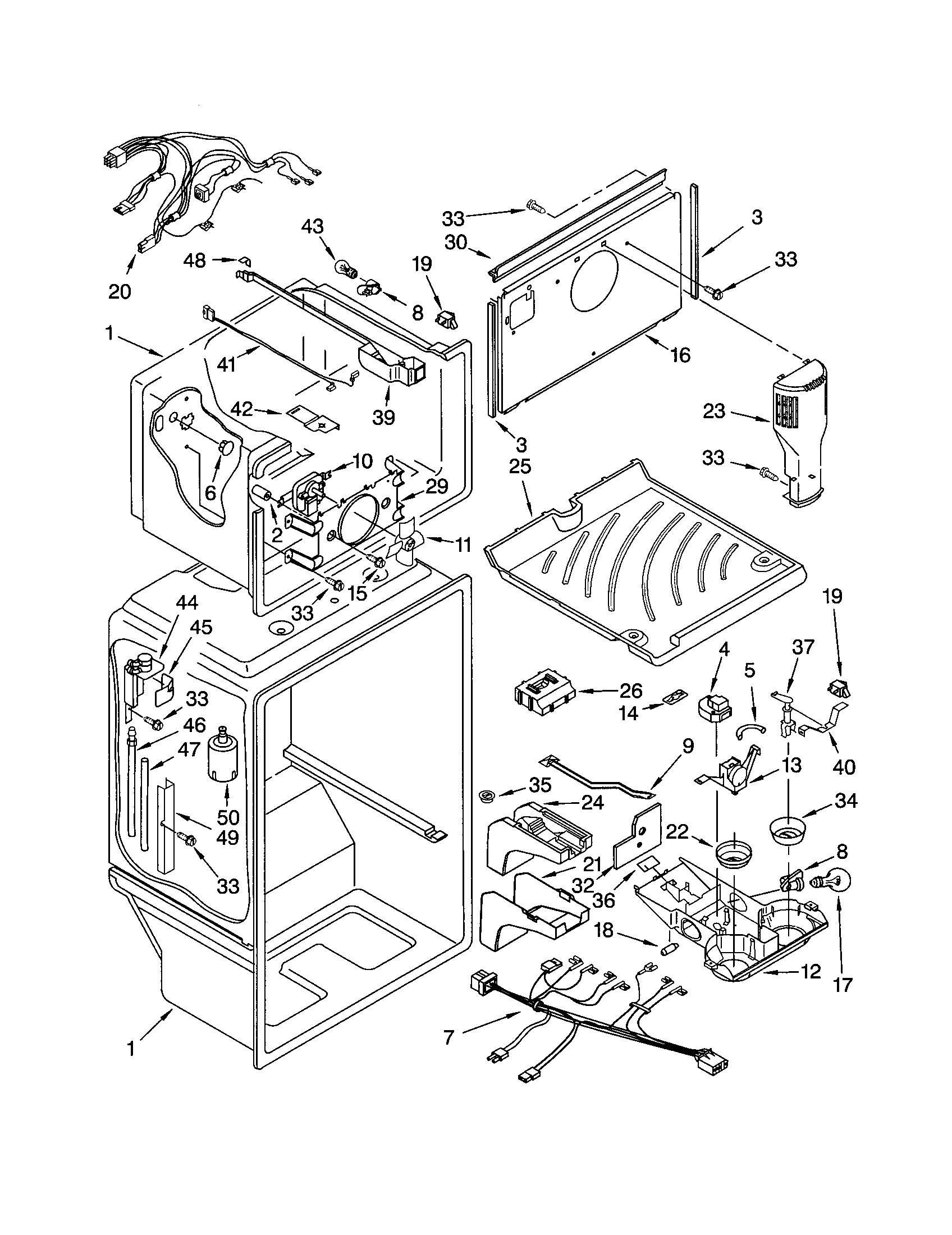 Kenmore 10672104100 liner diagram