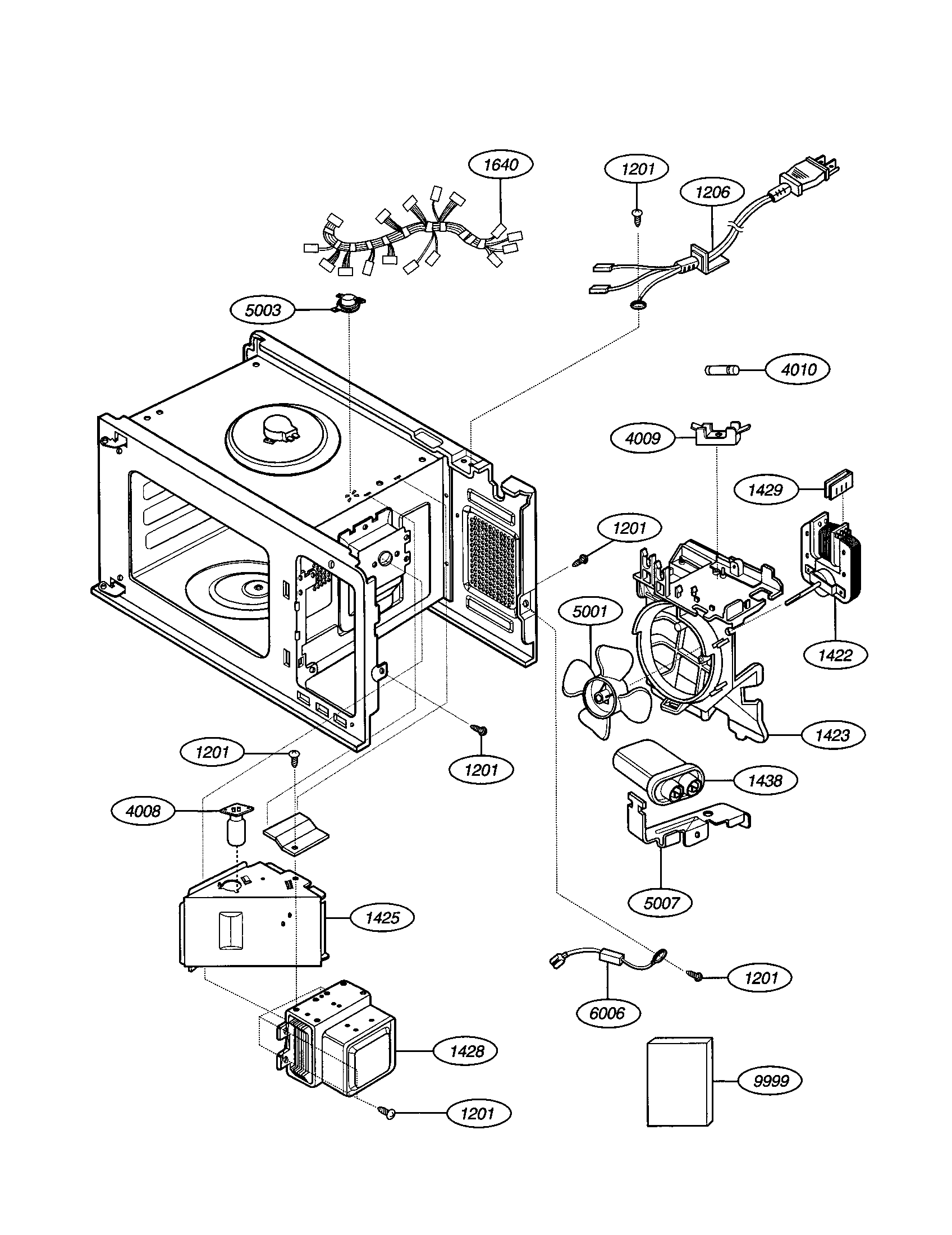 Frigidaire GLMB186KB01 interior diagram