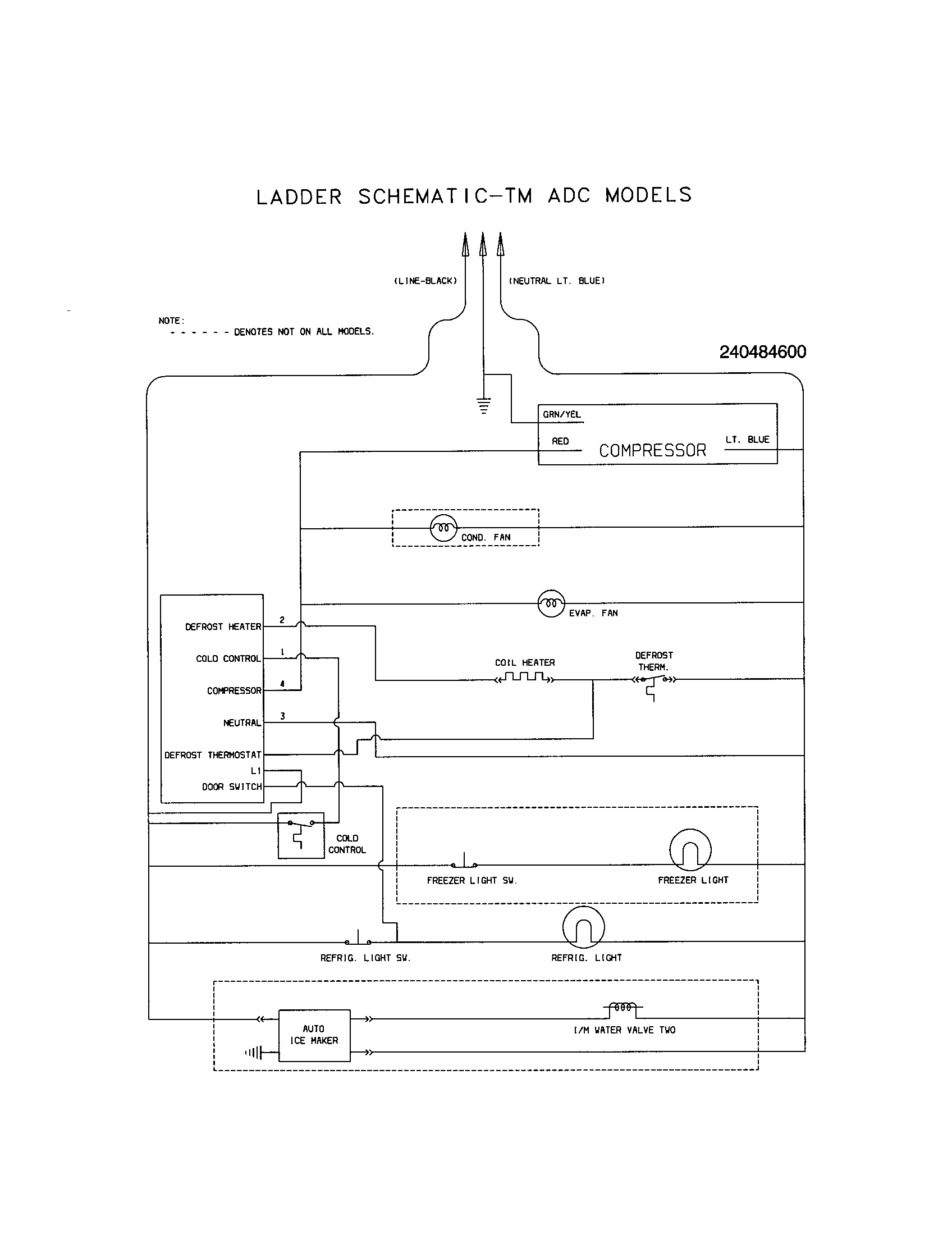 Kenmore 25331620101 wiring schematic diagram