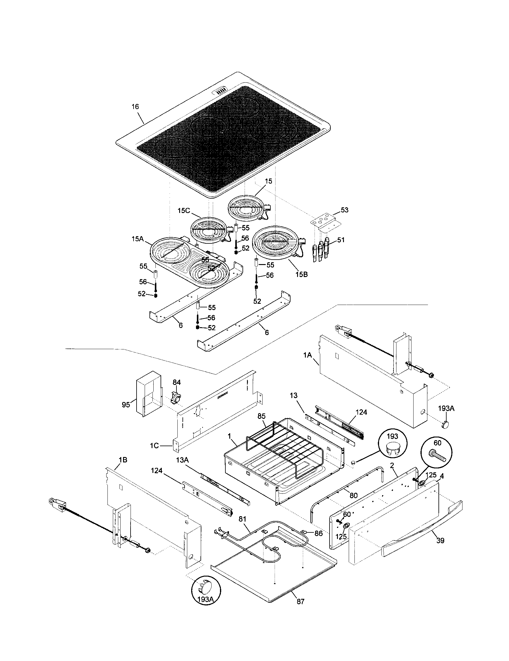 Kenmore Elite 79046822100 top/drawer diagram