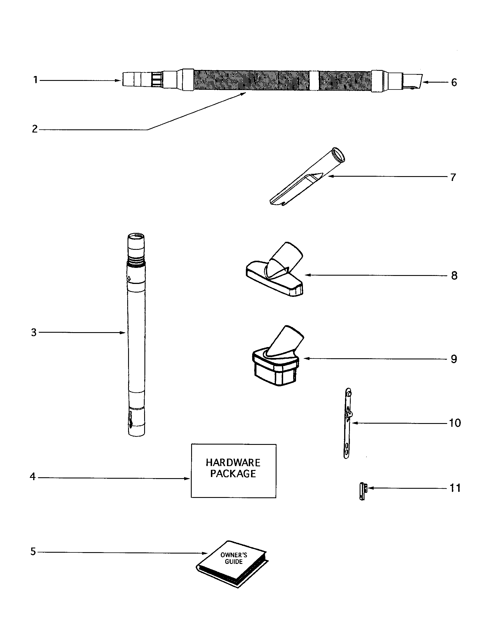 Eureka 4684AT-1 hose diagram