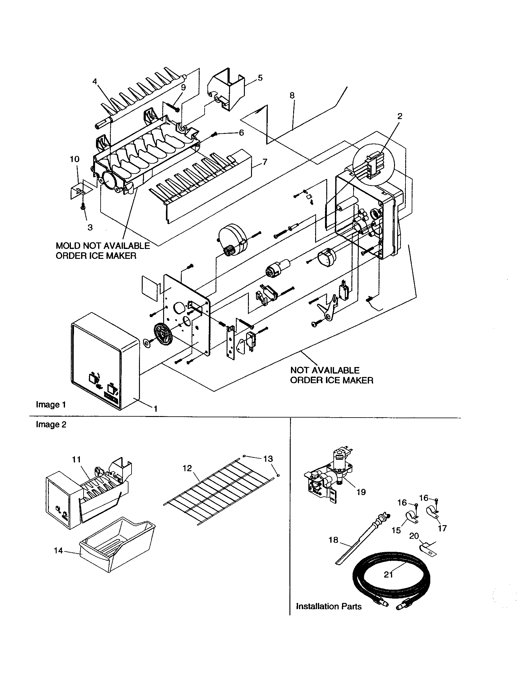 Amana DRT2142BC-PDRT2142BC0 icemaker diagram