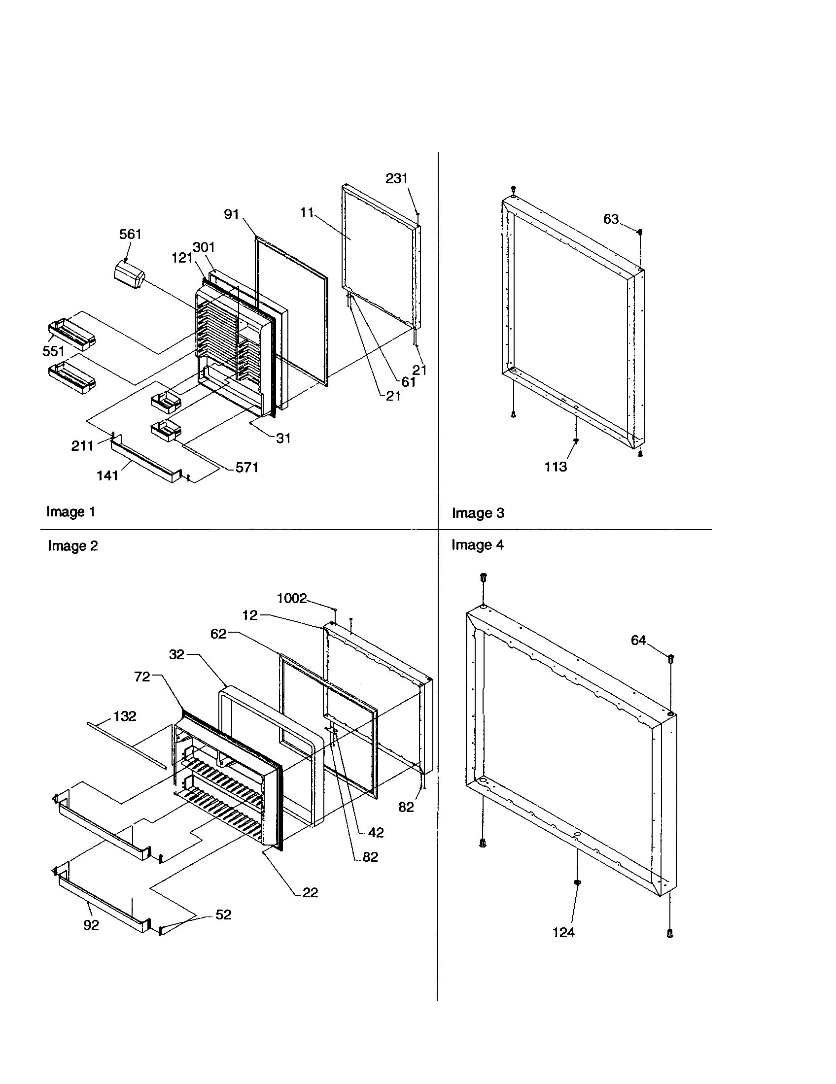 Amana BX21V2W-P1325032WW door diagram