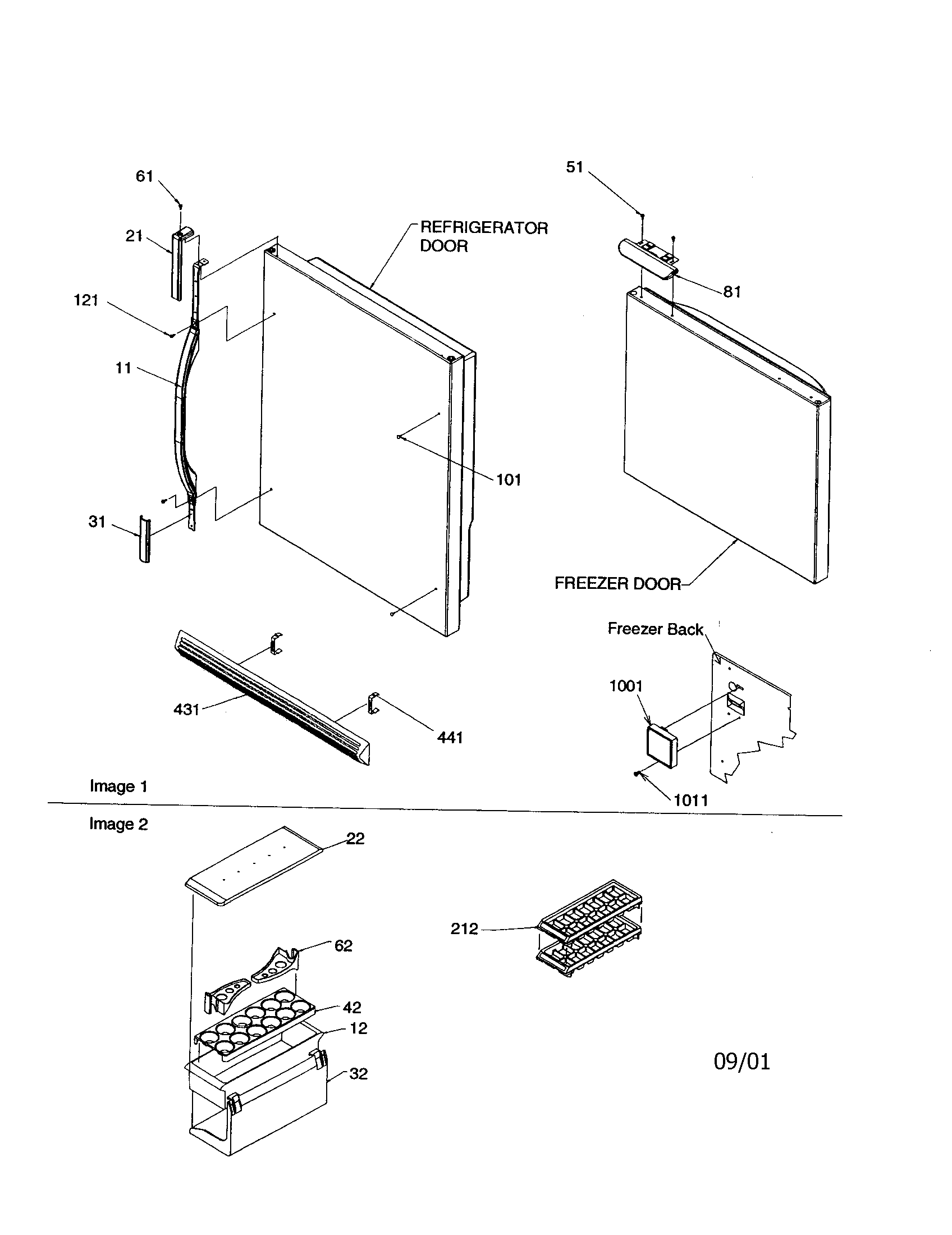 Amana BR18V2C-P1320708WC door handles/accessories diagram