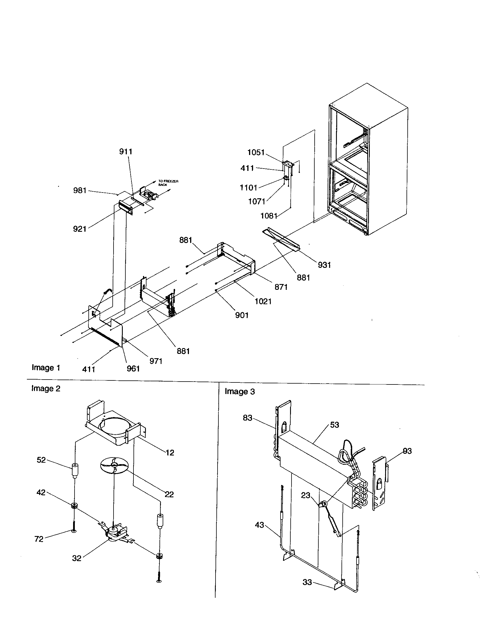 Amana BR18V2C-P1320708WC evaporator and freezer control diagram