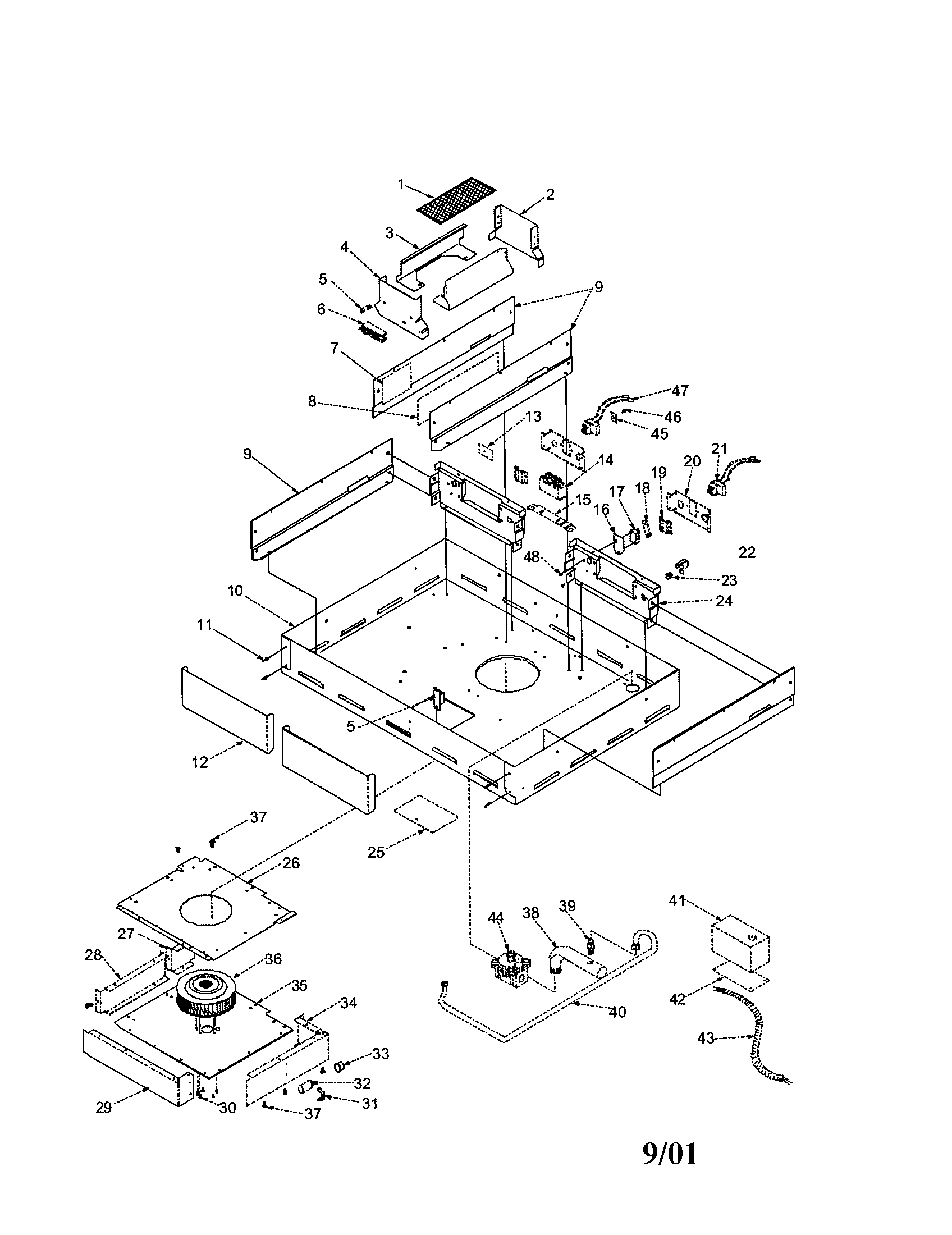 Amana ACC3660AS-PACC3660AS0 cavity diagram