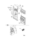 Amana TX18VE-P1315706WE door, hinges and accessories diagram