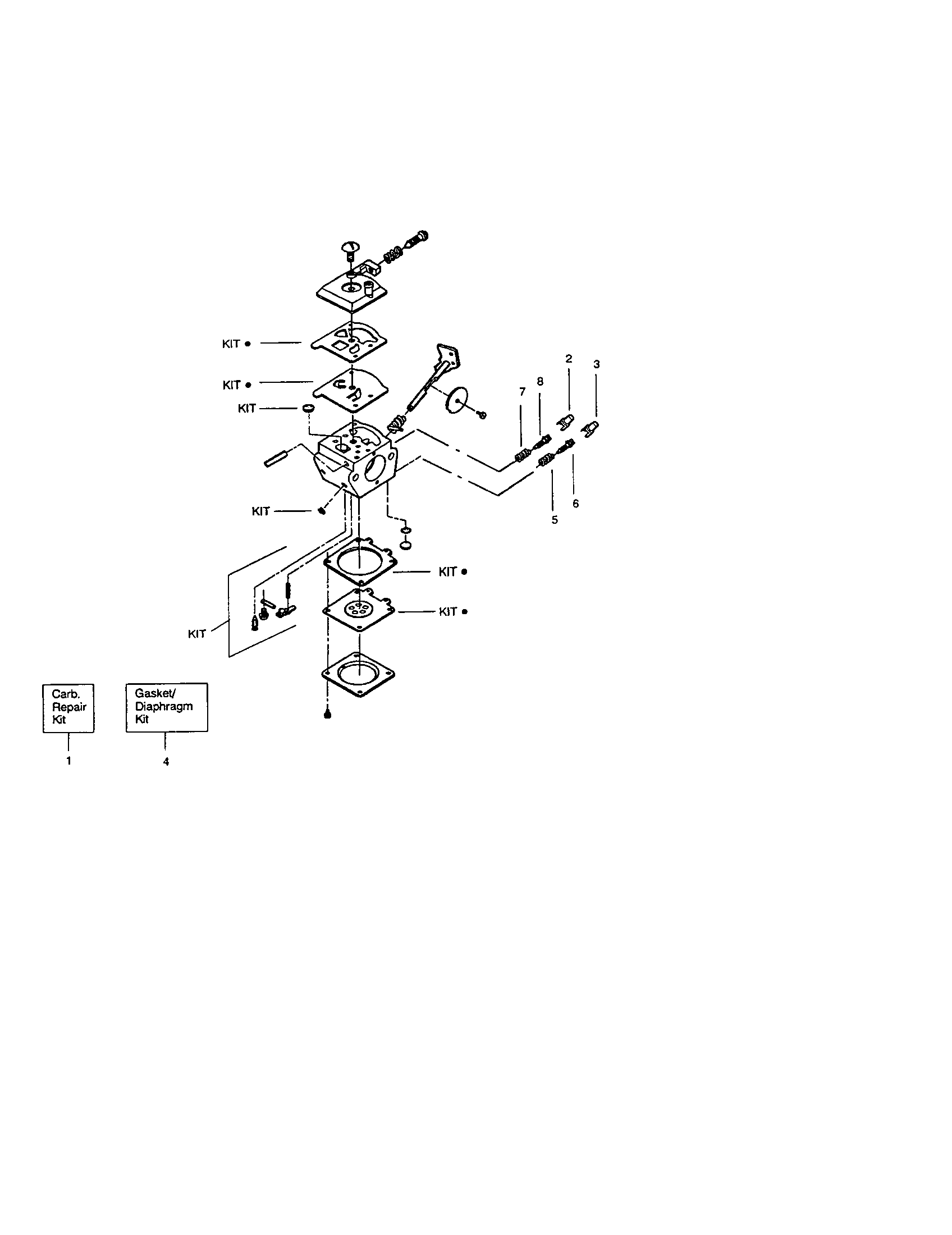 Craftsman 358742470 carburetor - 530069998 diagram