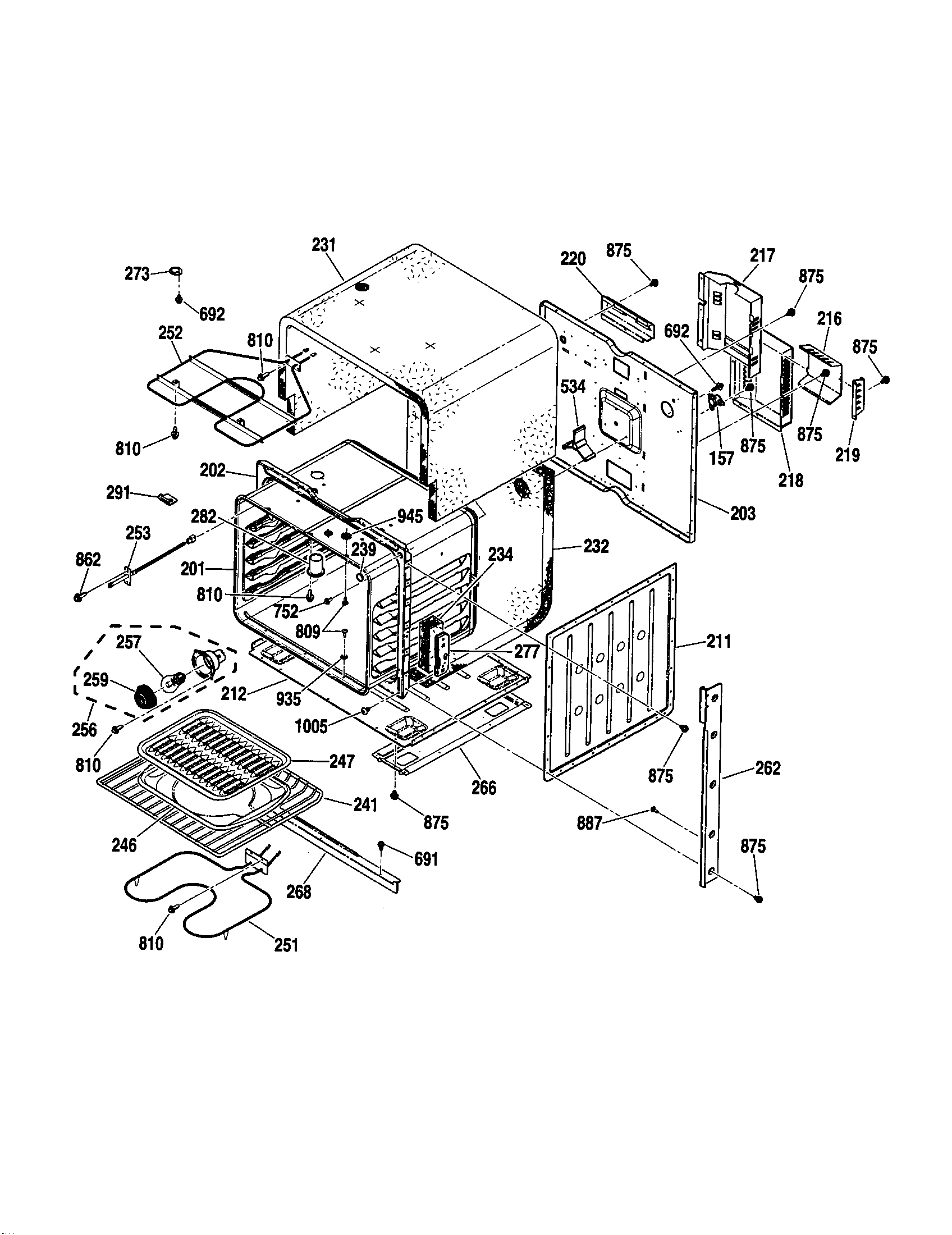 Kenmore 91147599100 body diagram