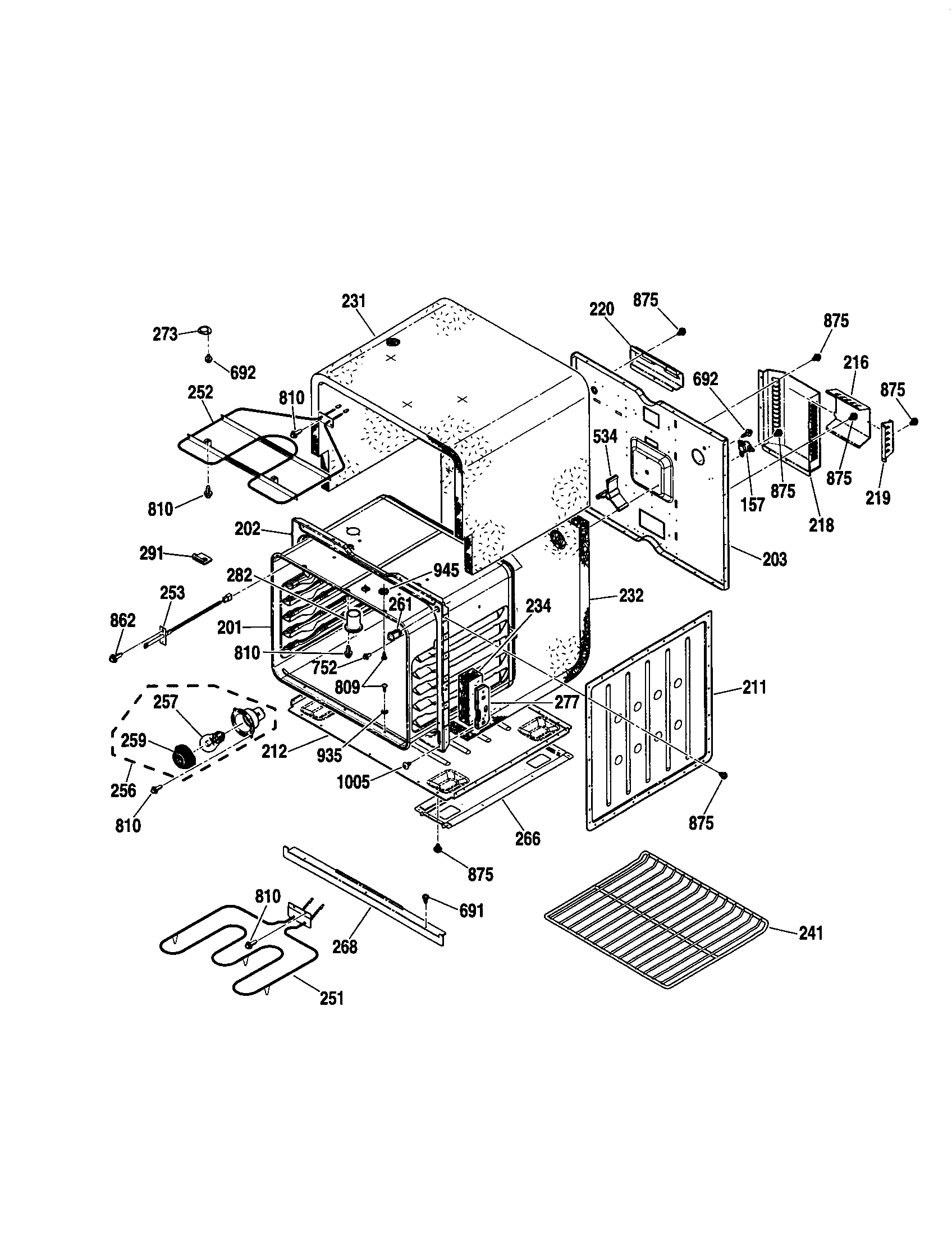 Kenmore 91147649100 lower body diagram