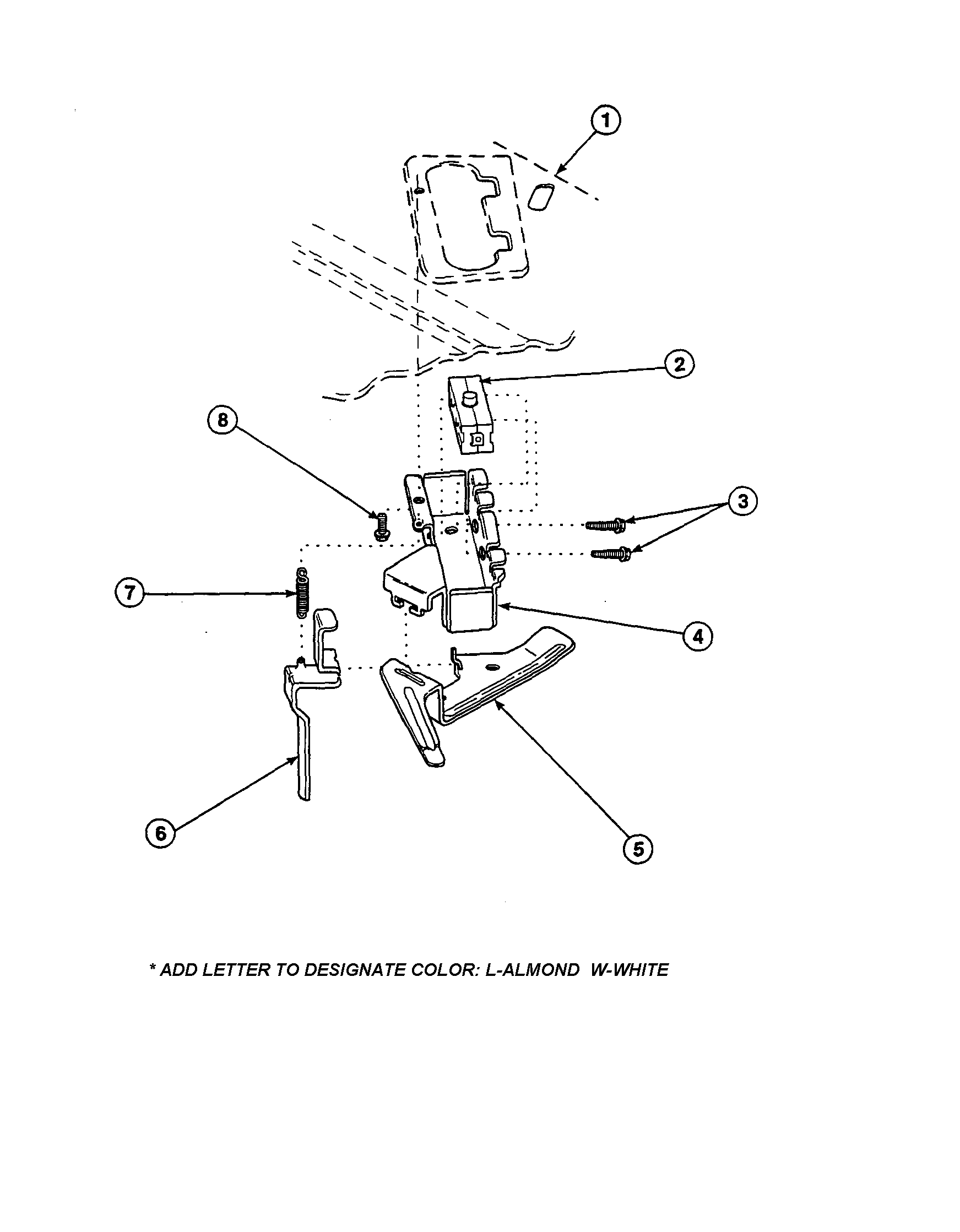 Amana LW6153WB-PLW6153WBA out-of-balance switch diagram