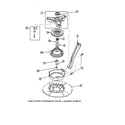 Amana LW6153LB-PLW6153LBB bearing housing/brake/pulley diagram