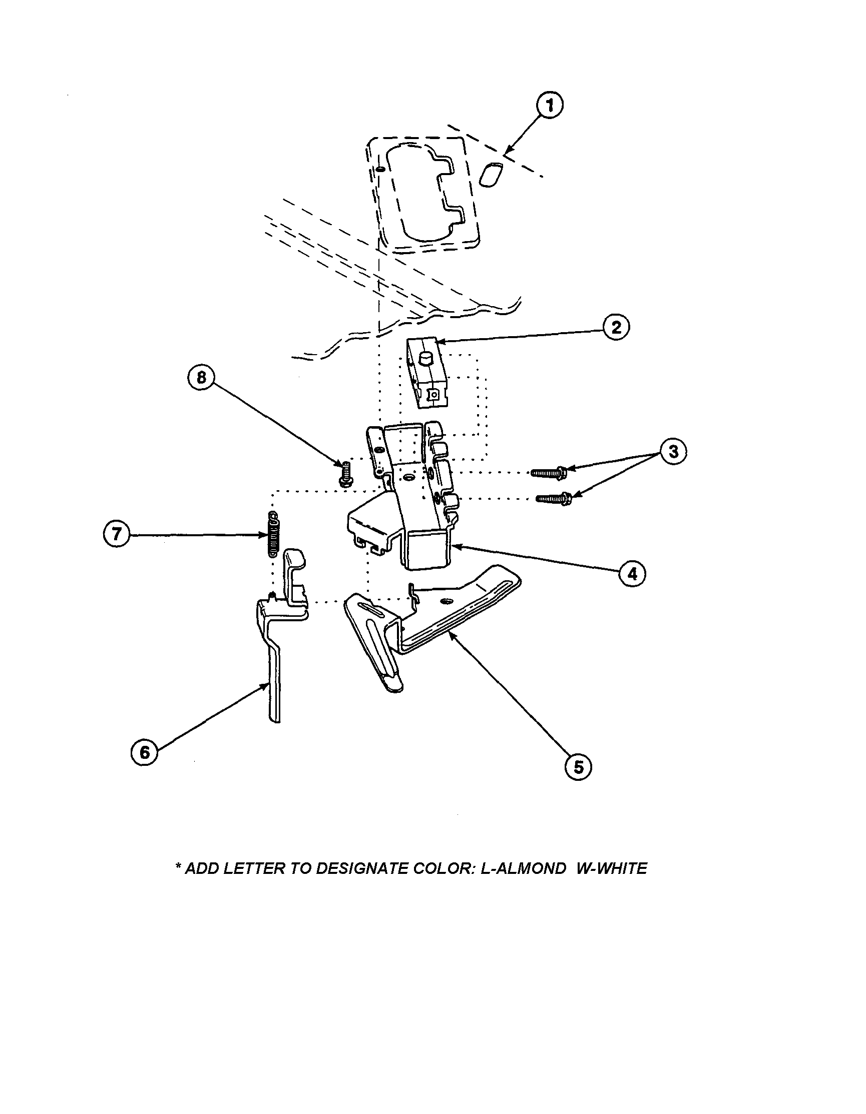 Amana LW6001W2-PLW6001W2B out-of-balance switch diagram