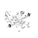 Poulan PR55Y22CHA rotary lawn mower diagram