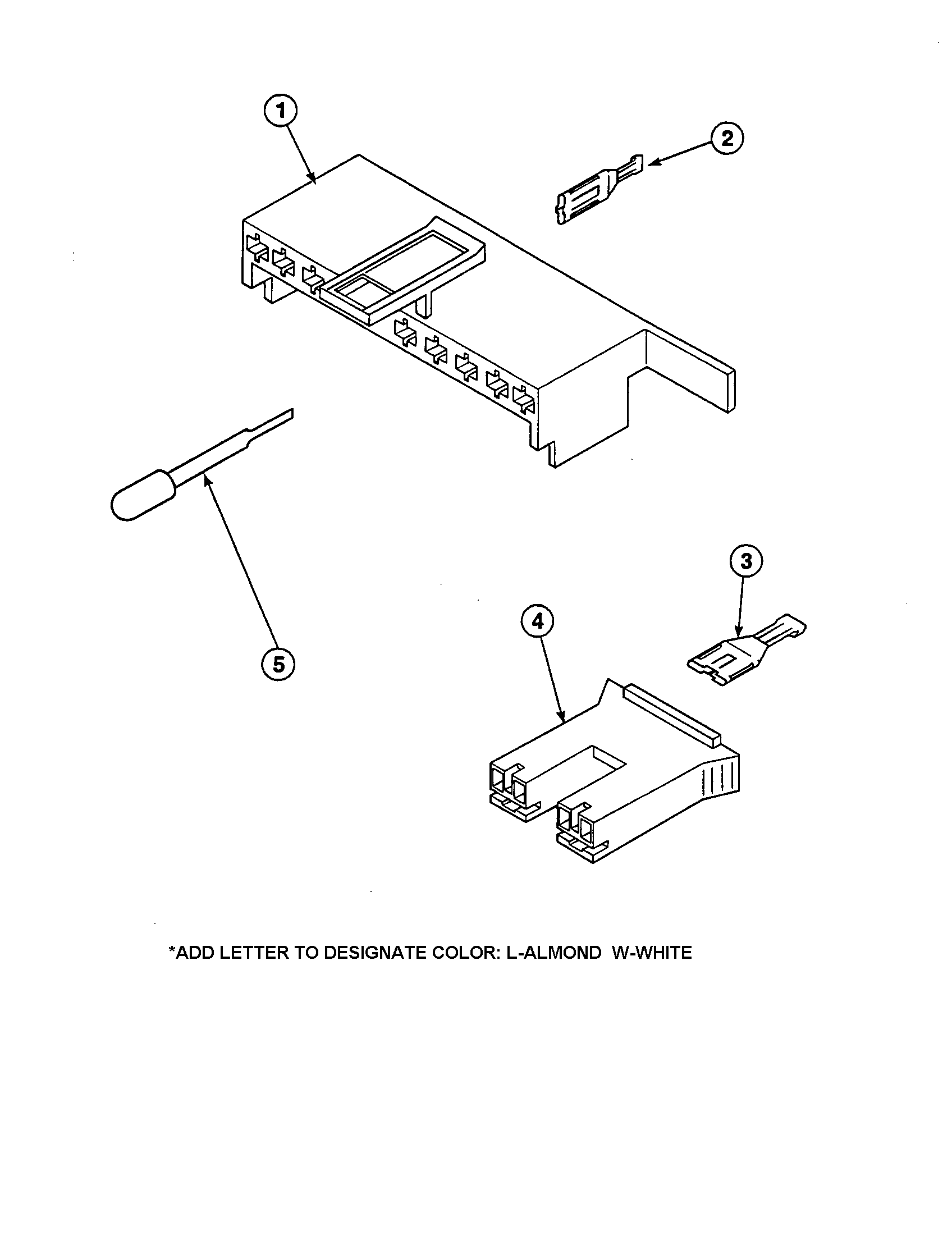 Crosley CW8413W2-PCW8413W2A motor connection blocks/terminals diagram