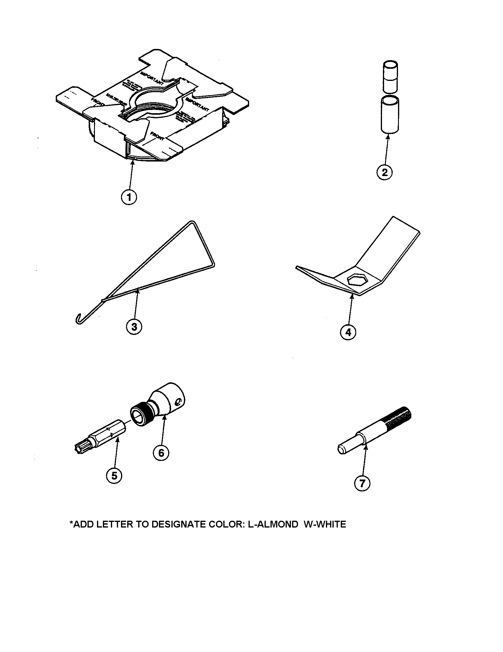 Crosley CW8413W2-PCW8413W2A transmission pin tool diagram