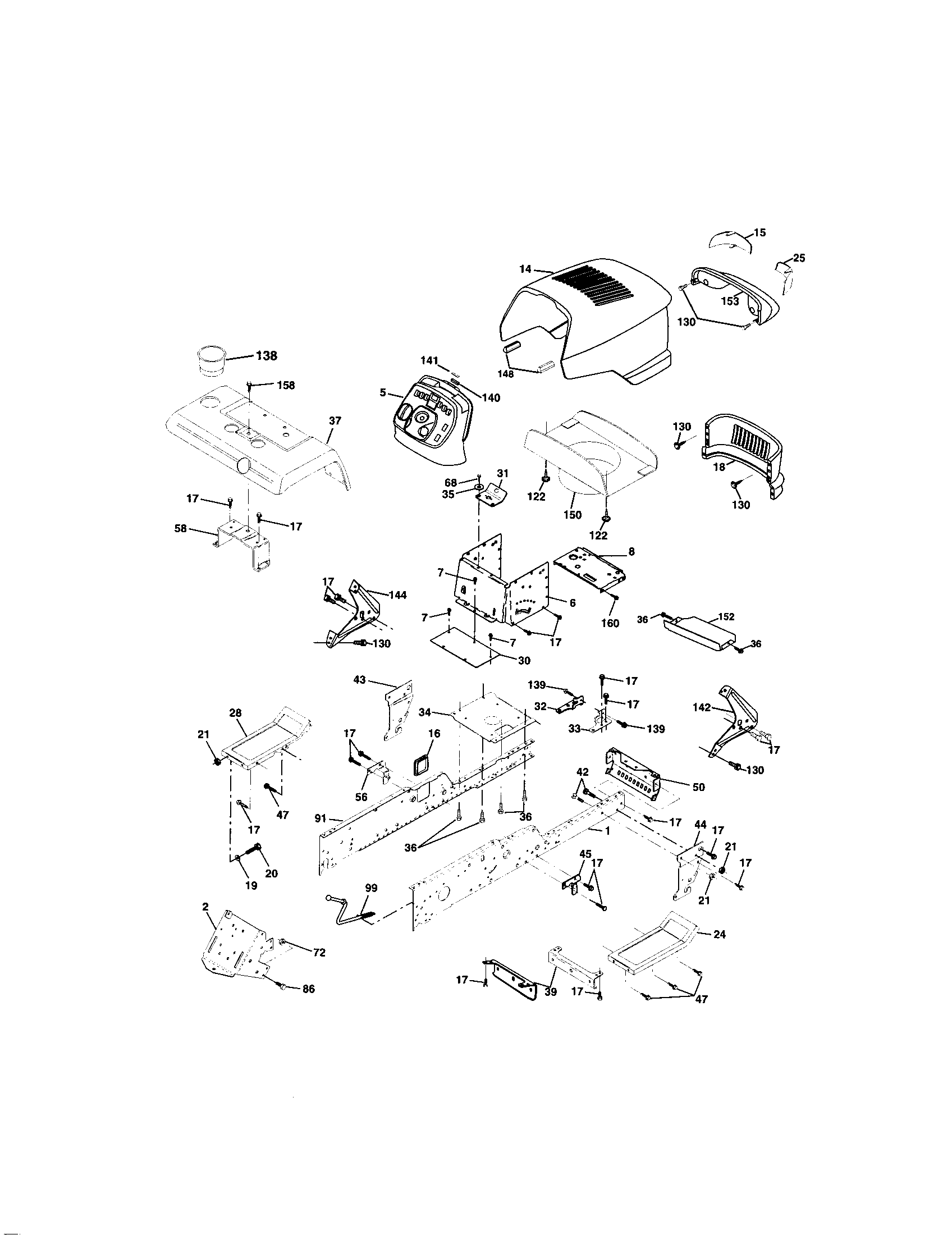 Craftsman 917275241 chassis and enclosures diagram