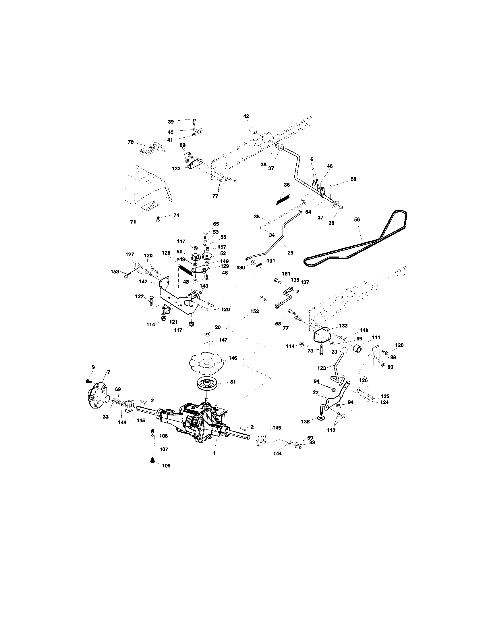 Craftsman 917275241 ground drive diagram