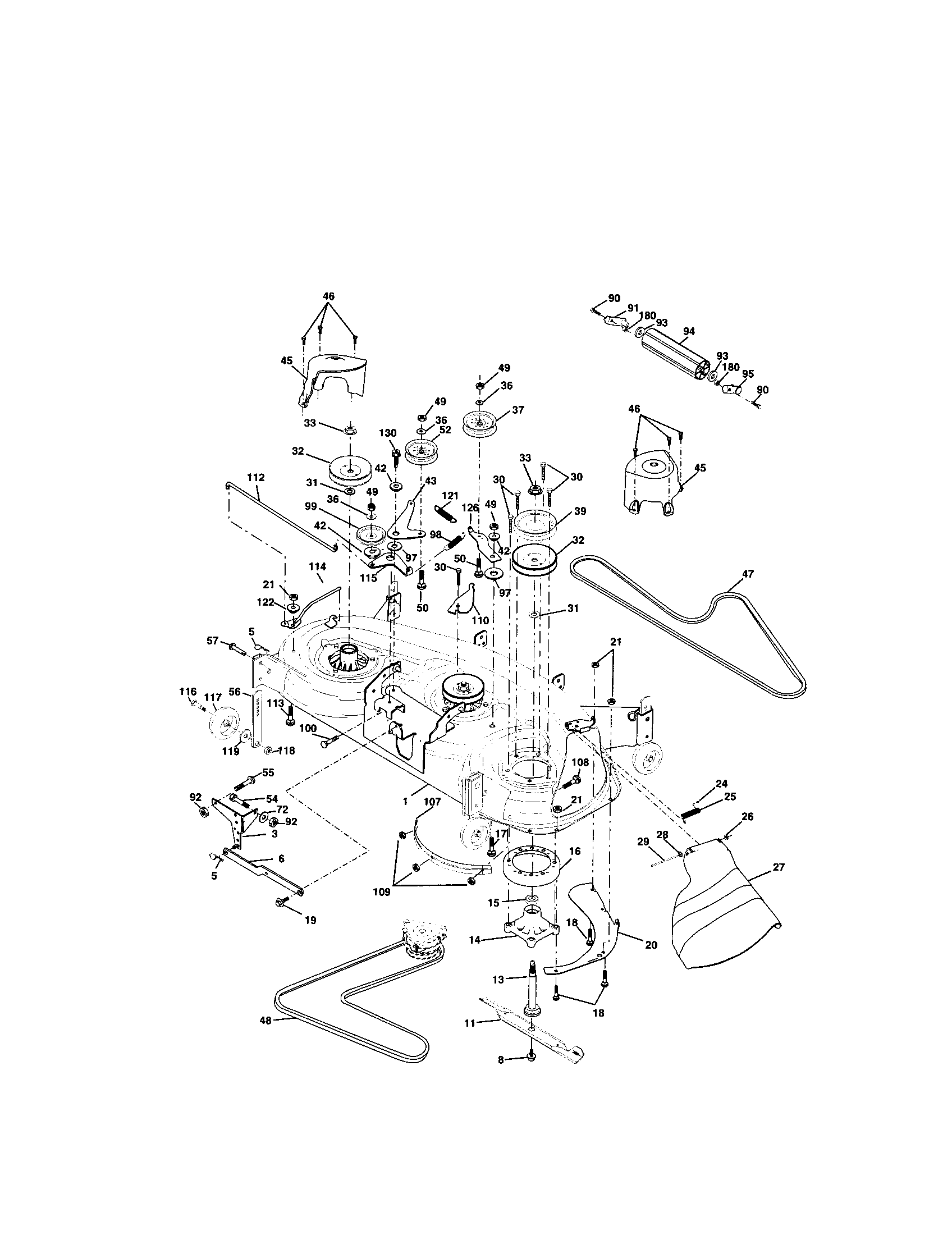 Craftsman 917275241 mower deck diagram