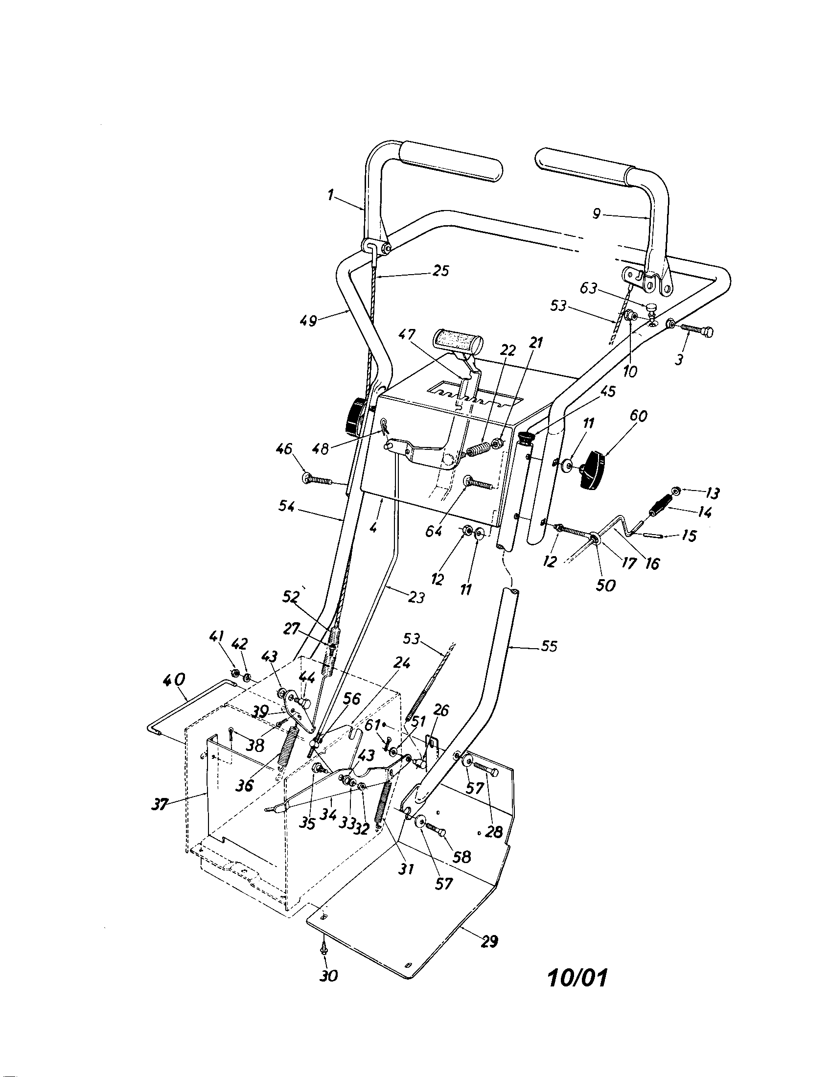 Craftsman 247886510 handle diagram