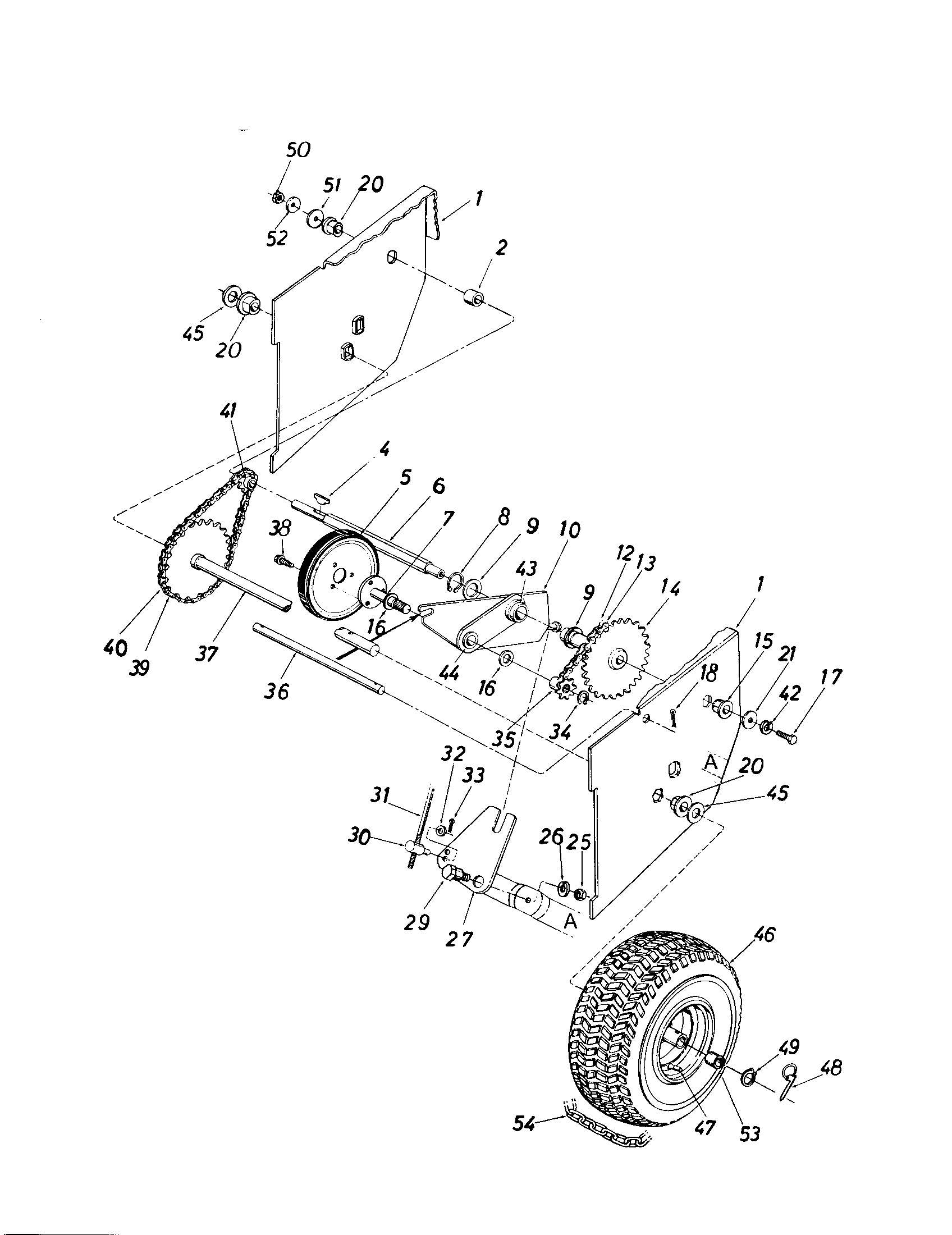 Craftsman 247886510 drive mechanism diagram